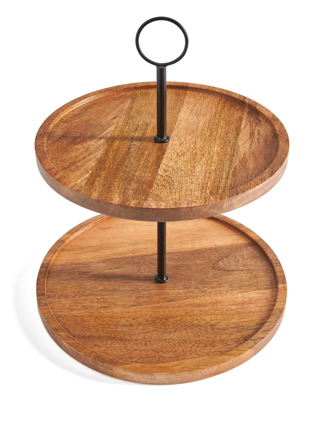 Image 4 of 6 of Very Home Wooden Afternoon Tea Stand