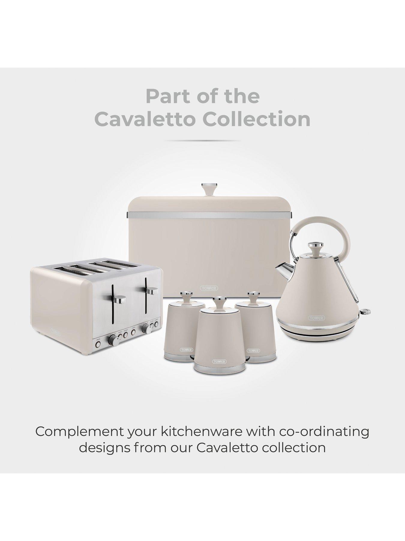 Image 7 of 7 of Tower Cavaletto Set Of 3 Canisters - Latte