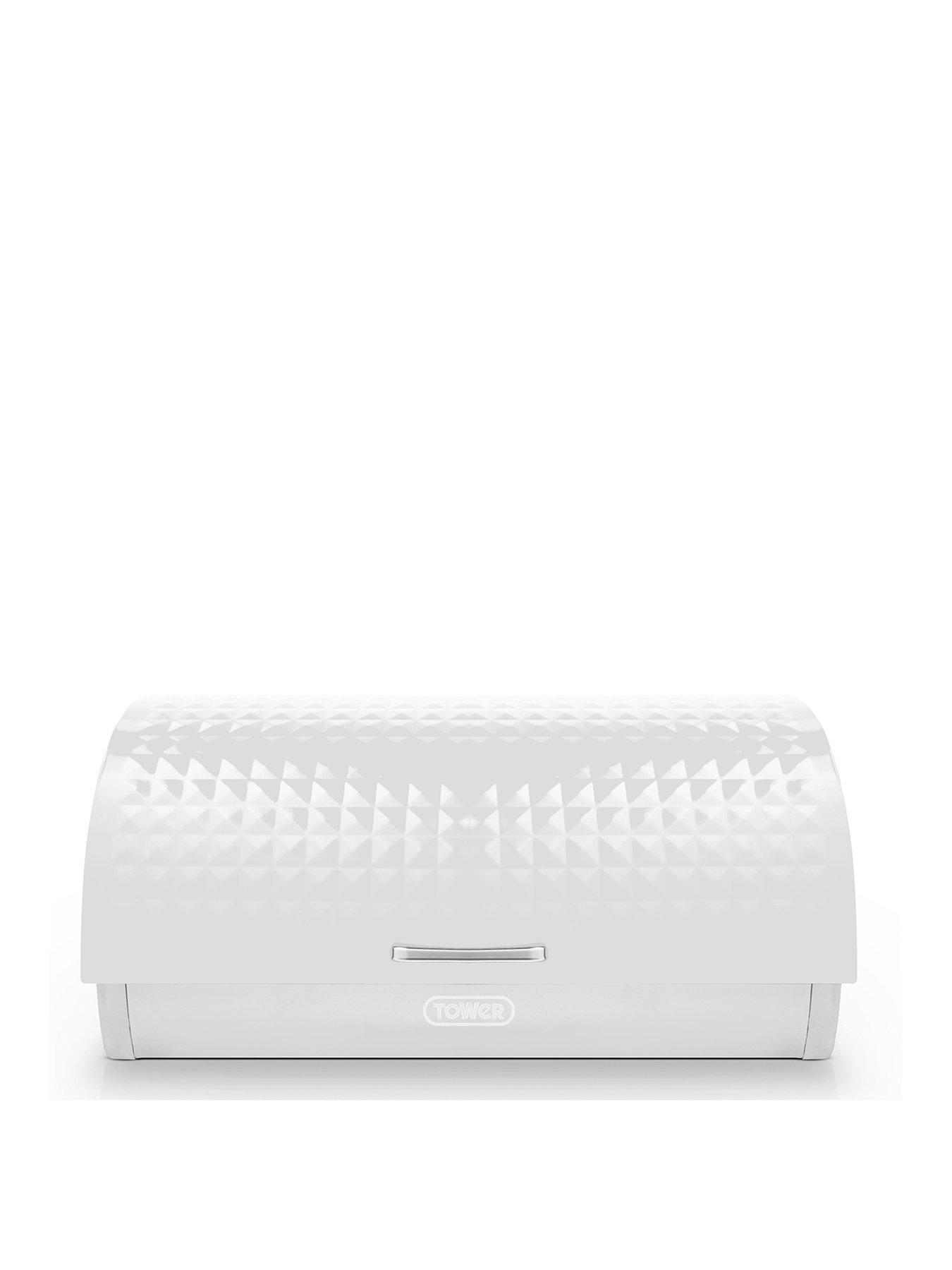 Morphy richards clearance bread bin white