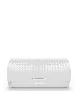 Product photograph of Tower Solitaire Bread Bin - White from very.co.uk