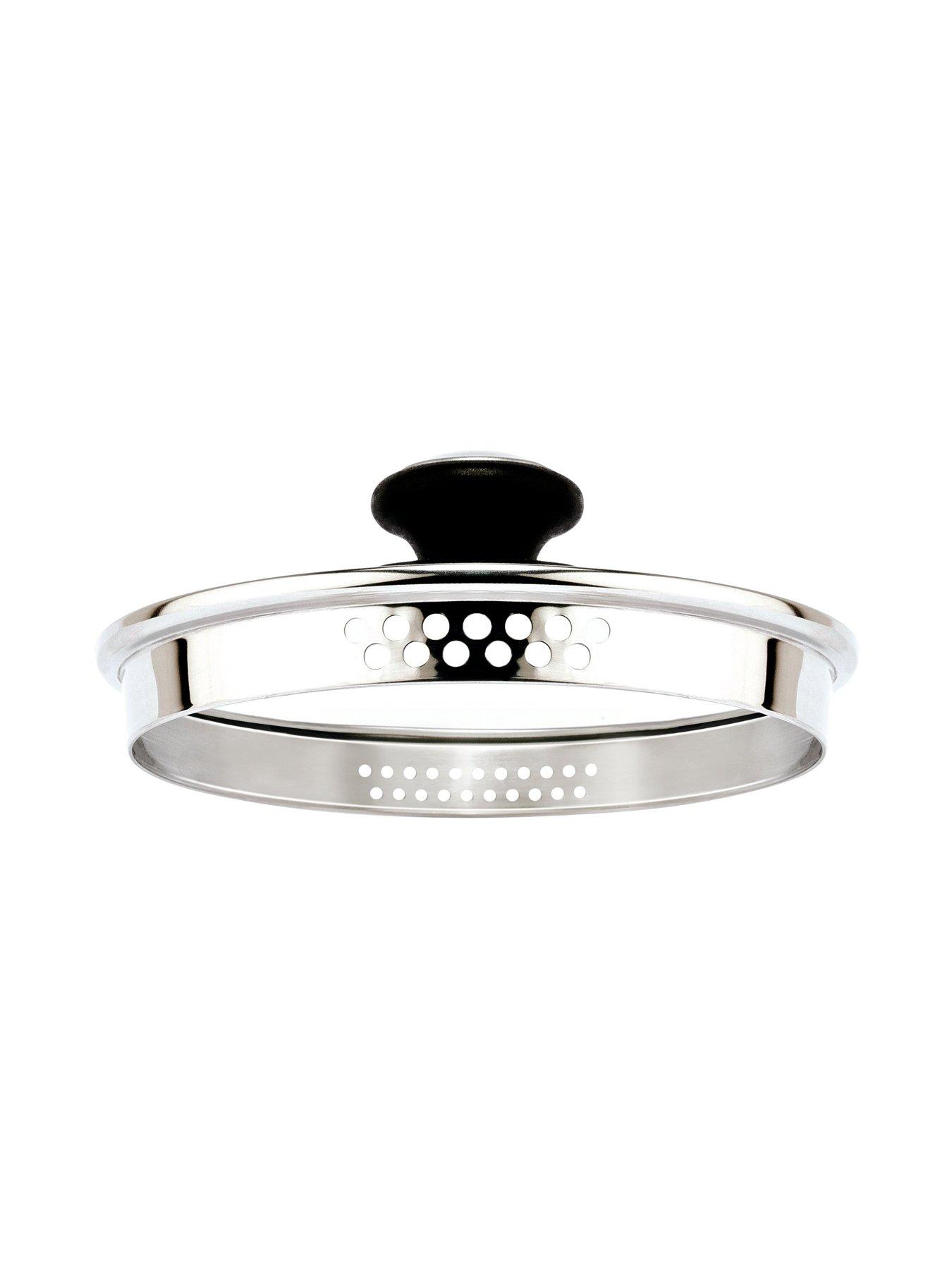 Image 3 of 4 of Prestige Everyday Cook and Strain Stainless Steel 3-Piece Saucepan Set