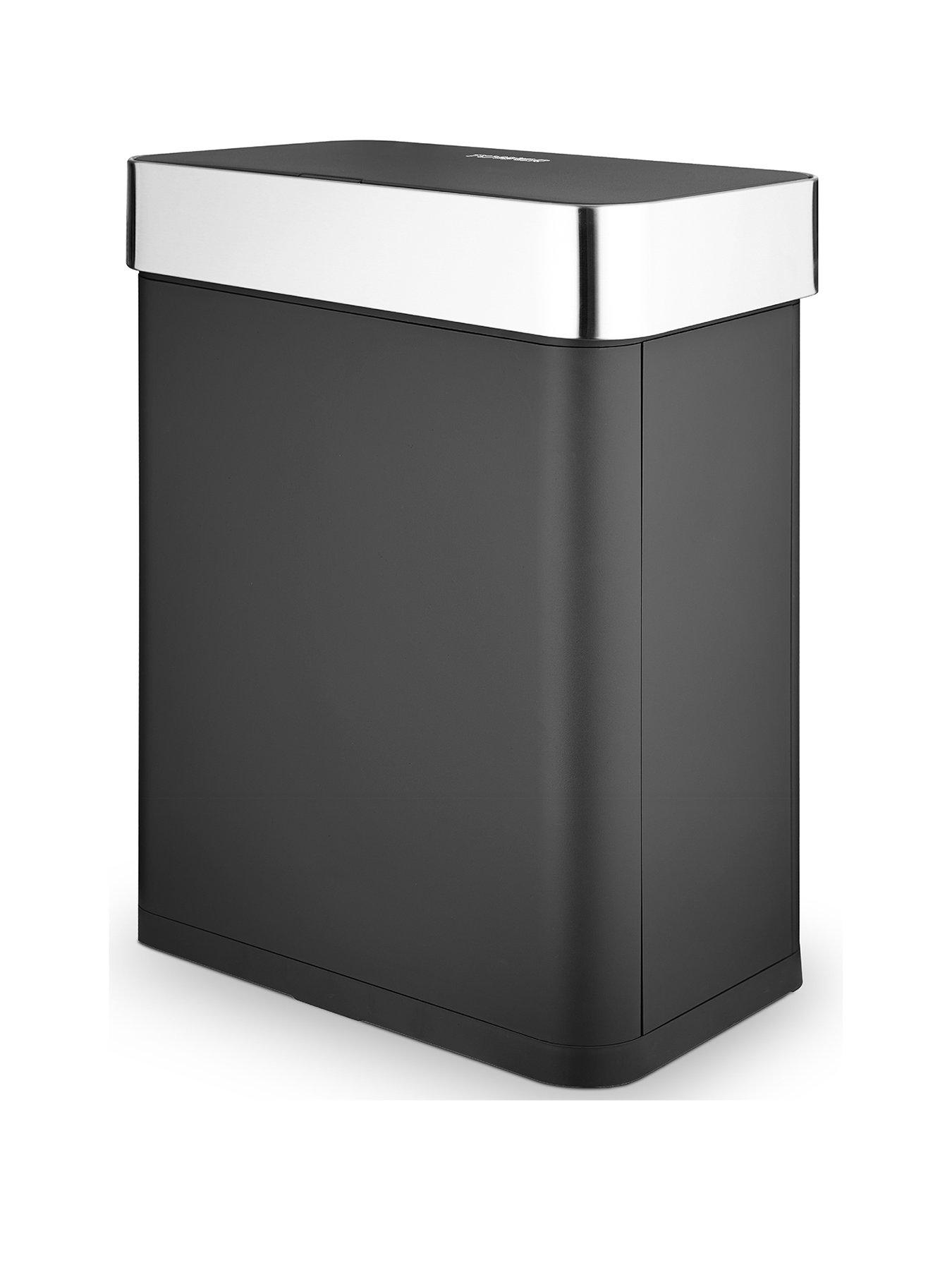 Product photograph of Tower Compact 60-litre Sensor Bin In Black from very.co.uk