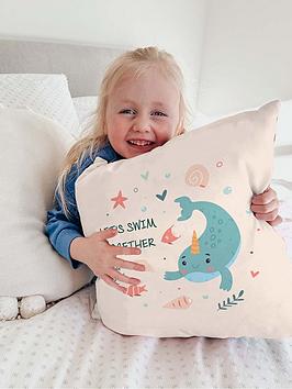 Product photograph of Rucomfy Under The Sea 40x40 Cushion from very.co.uk