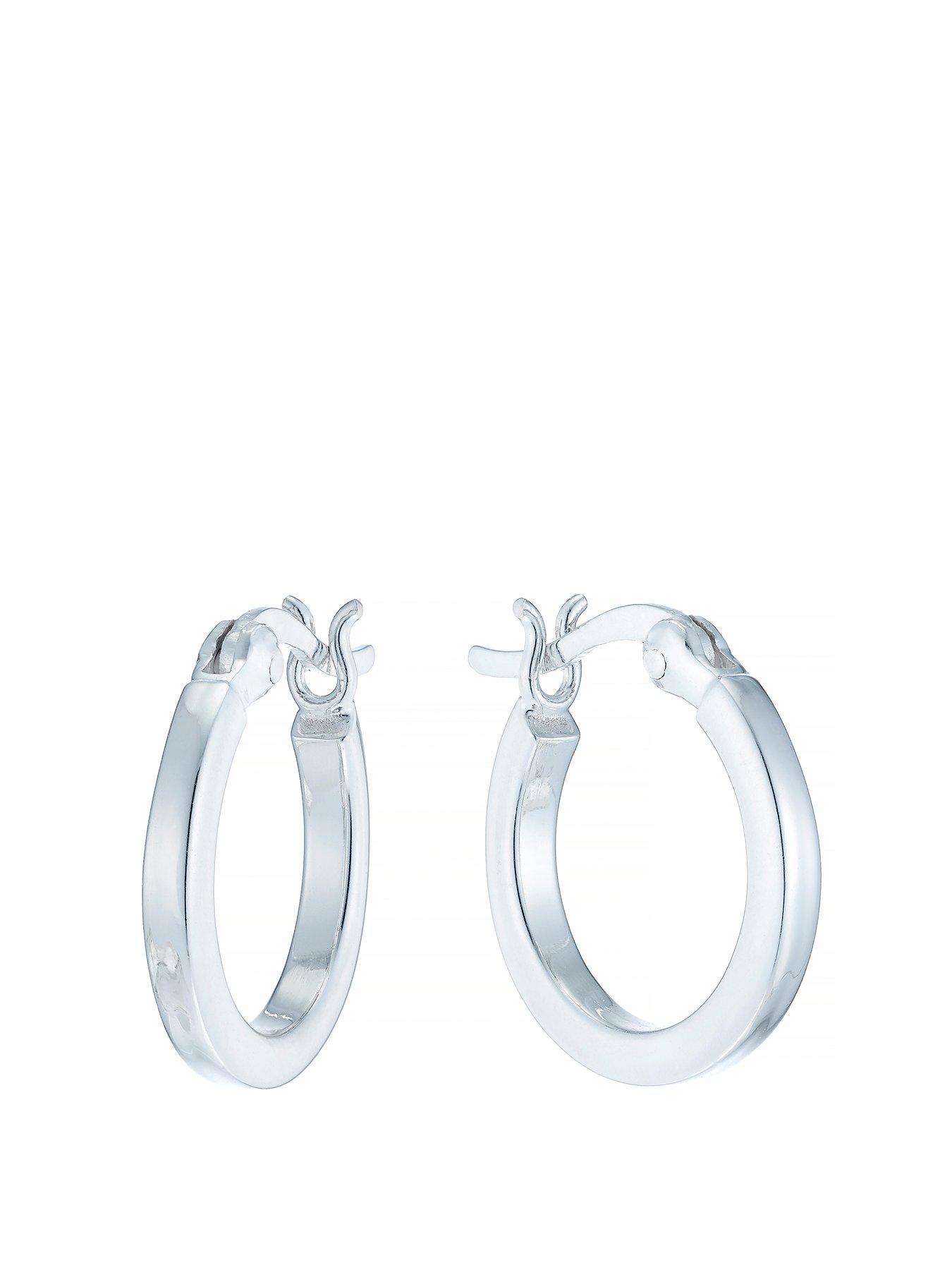 H. Samuel Sterling Silver Earrings. Hoop Earrings
