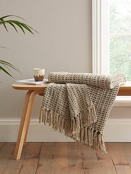 Product photograph of Bianca Amble Linen Blend Throw from very.co.uk