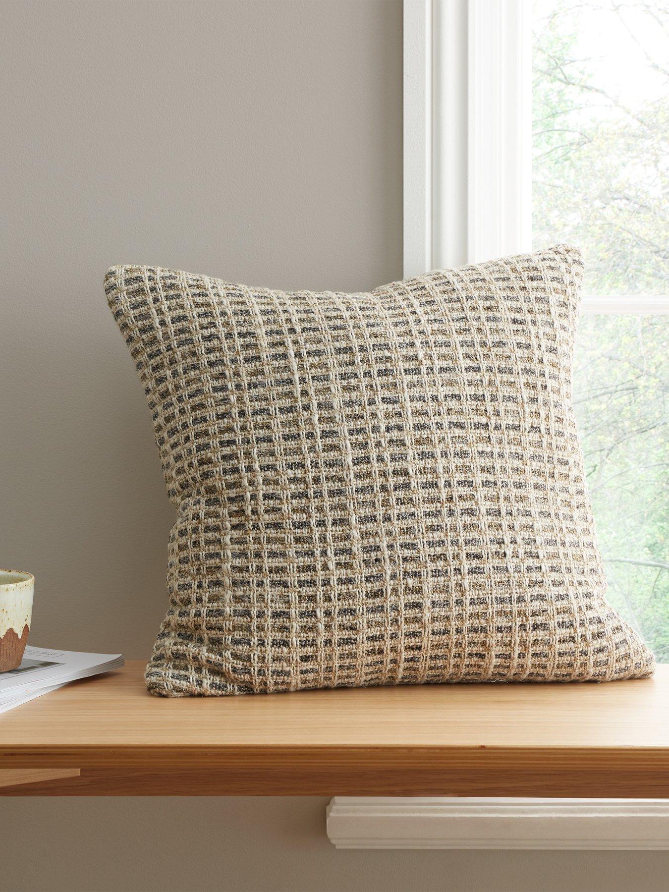 Product photograph of Bianca Amble Linen Blend Cushion from very.co.uk