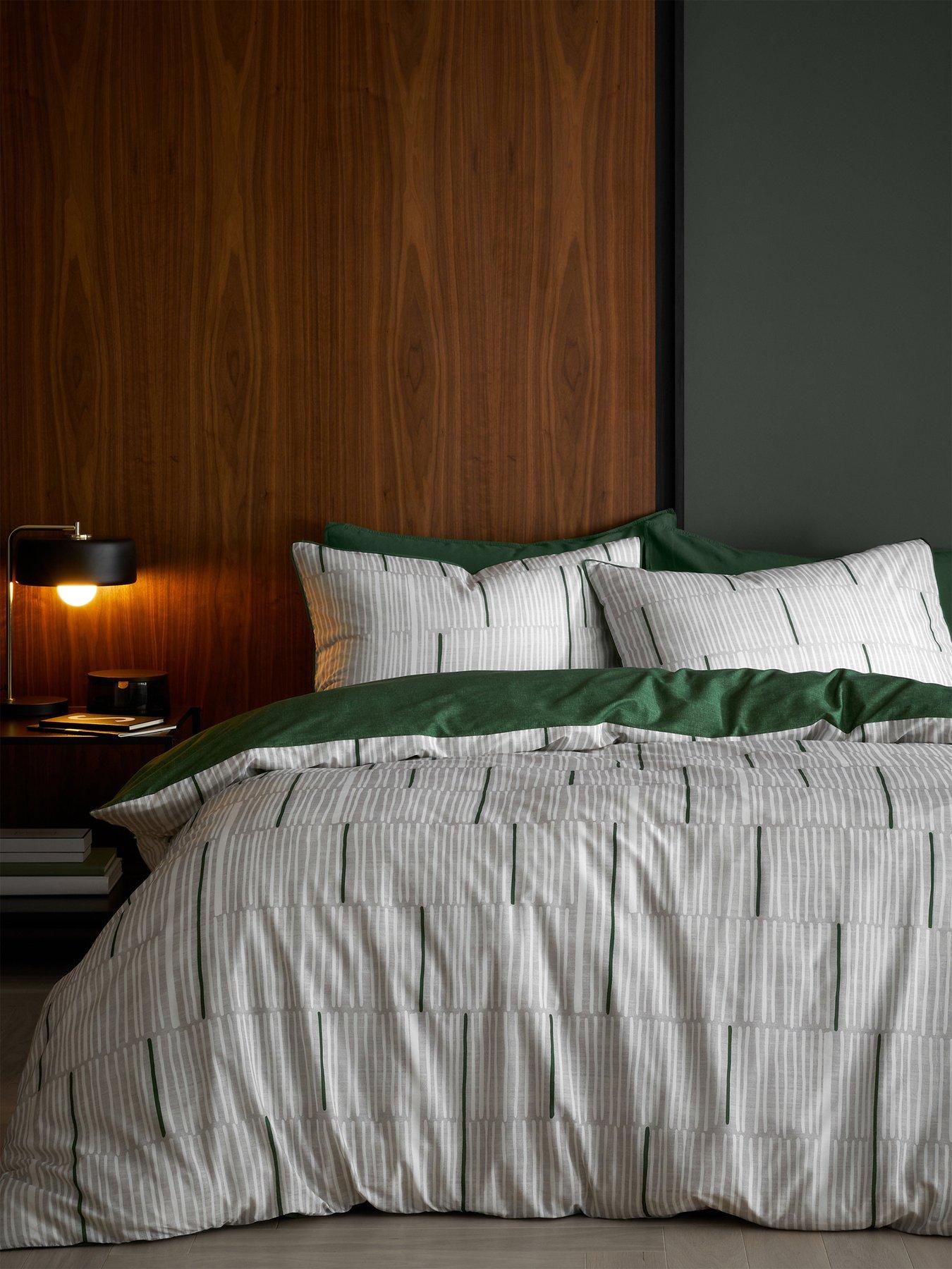 Product photograph of Content By Terence Conran Camden Stripe 100 Cotton Duvet Cover Set from very.co.uk