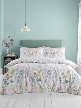 Product photograph of Catherine Lansfield Emilia Floral Duvet Cover Set from very.co.uk
