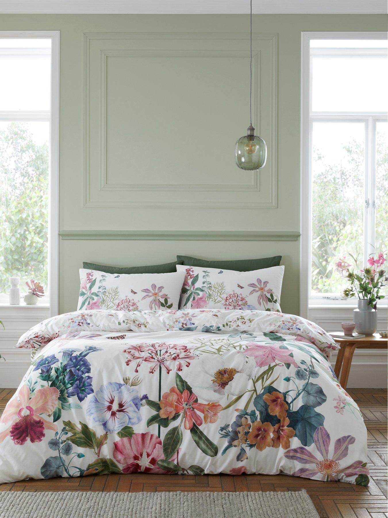 Product photograph of Rhs Exotic Garden 100 Cotton Duvet Cover Set from very.co.uk