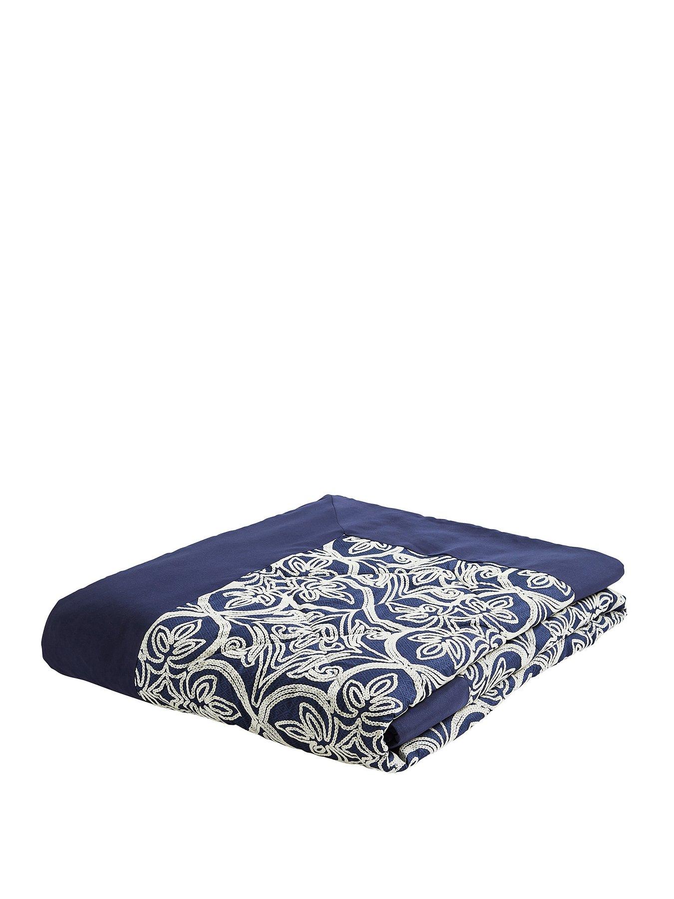 Catherine Lansfield Flock Trellis Bedspread Throw - Multi | very.co.uk