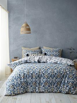 Product photograph of Pineapple Elephant Inara Ikat Duvet Cover Set from very.co.uk