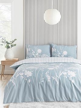 Product photograph of Catherine Lansfield Meadowsweet Floral Duvet Cover Set from very.co.uk