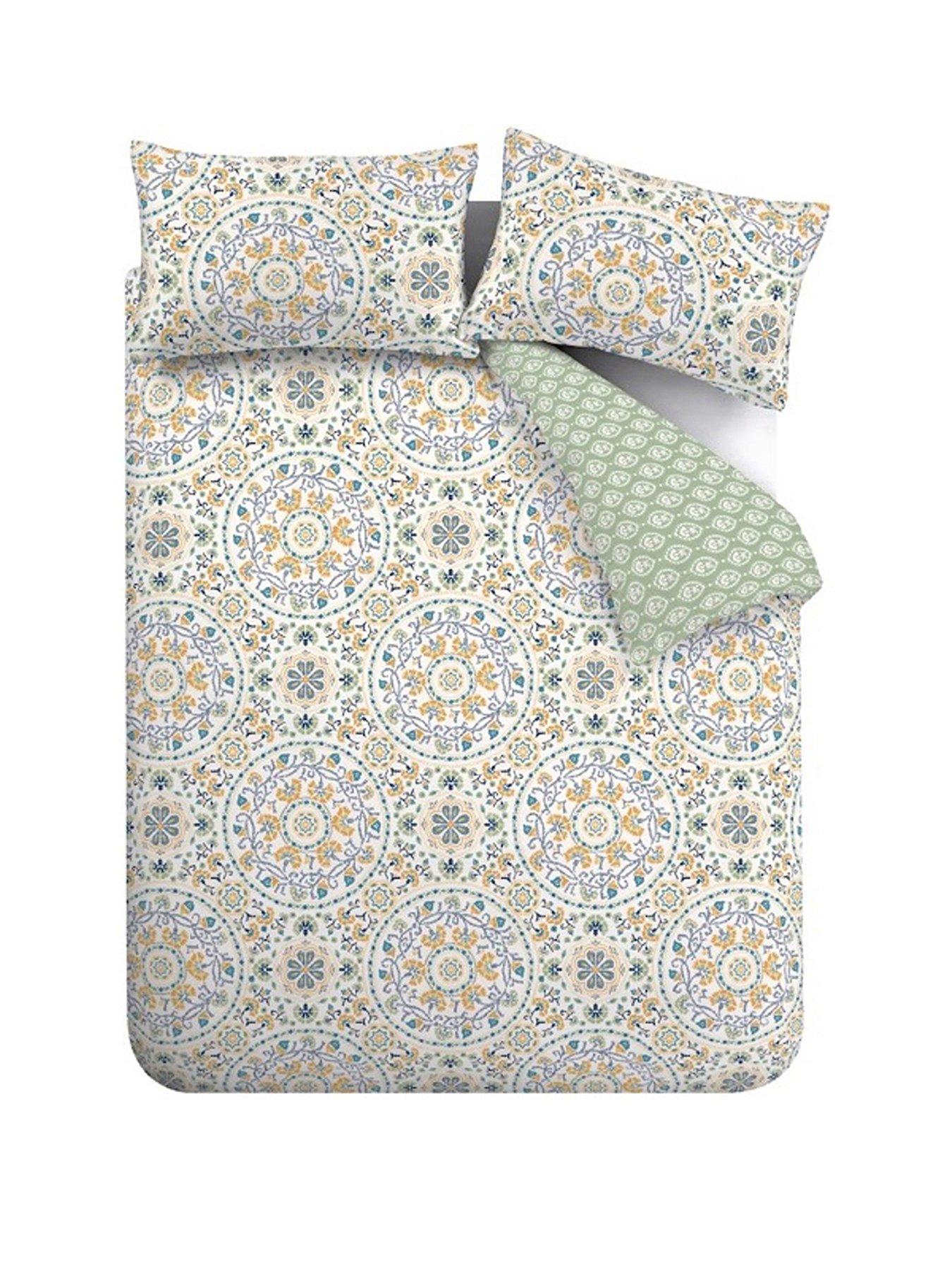 Image 2 of 6 of Pineapple Elephant Safiya Mandala Duvet Cover Set