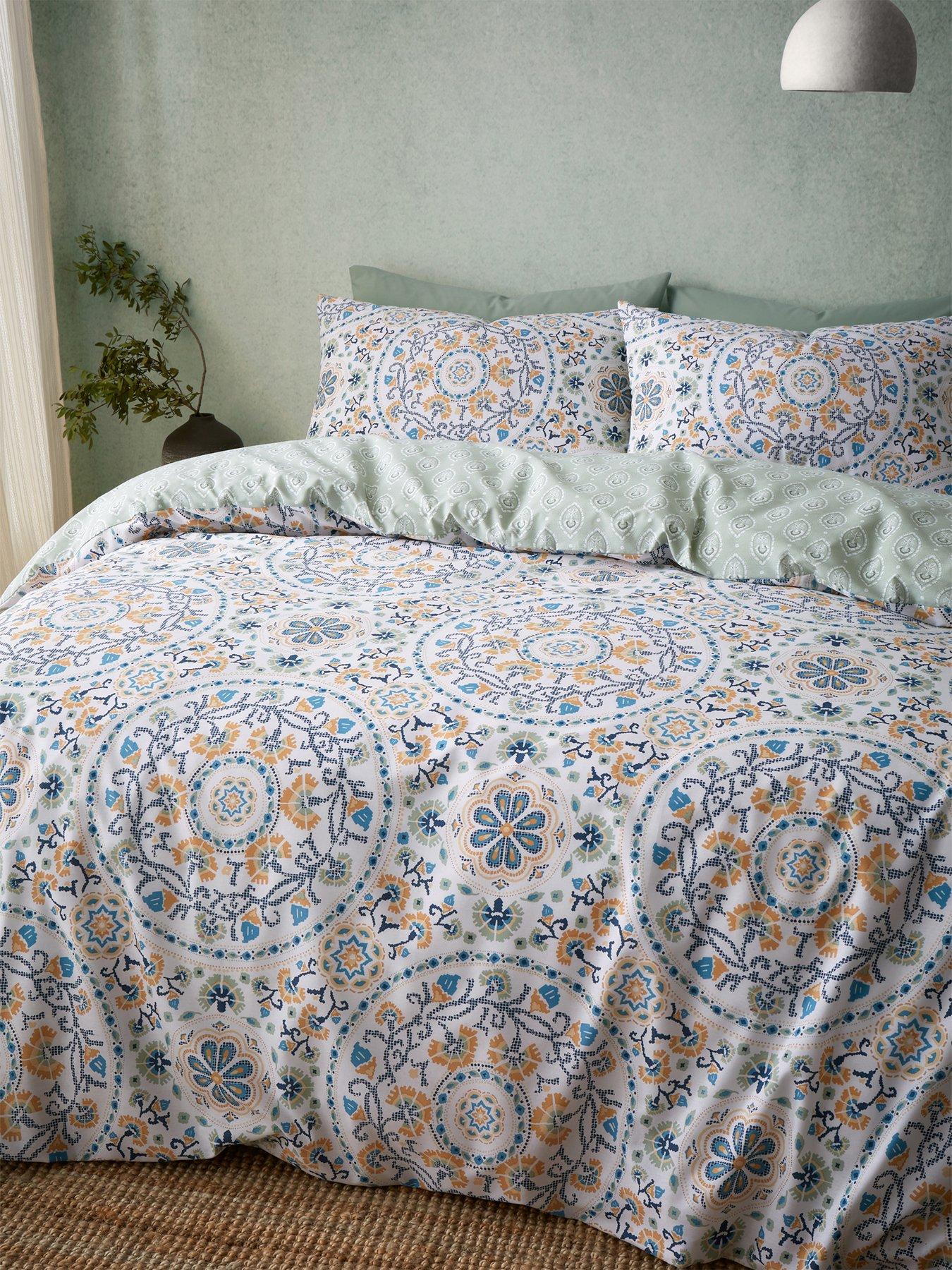 Image 6 of 6 of Pineapple Elephant Safiya Mandala Duvet Cover Set