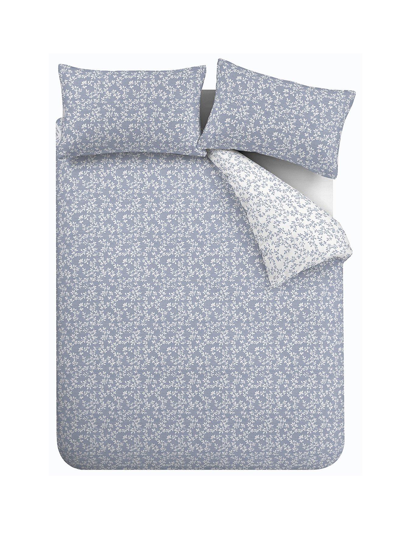 Bianca Shadow Leaves 100% Cotton Duvet Cover Set | very.co.uk