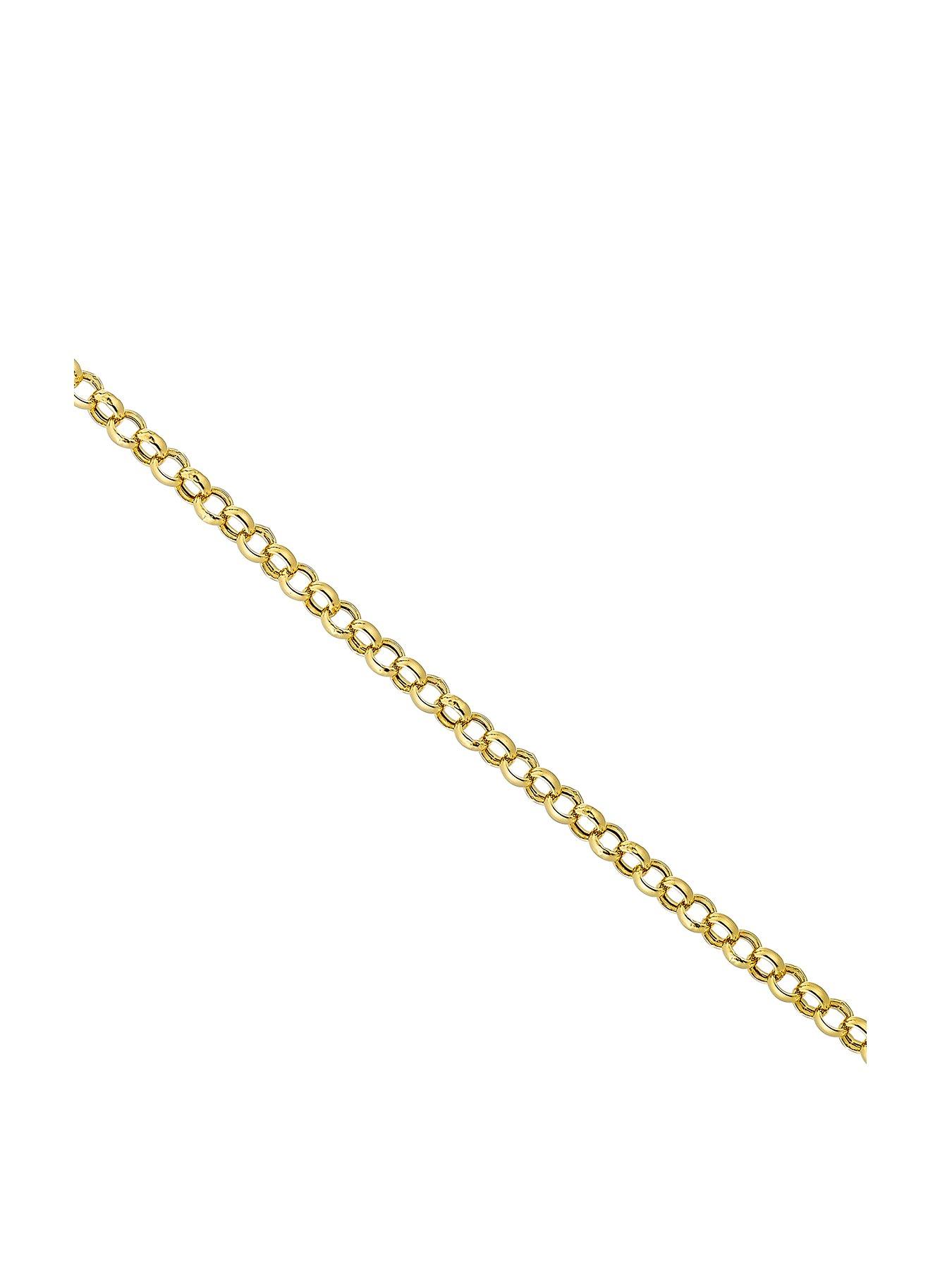 Product photograph of H Samuel 9ct Yellow Gold 24 Inch Dainty Belcher Chain from very.co.uk