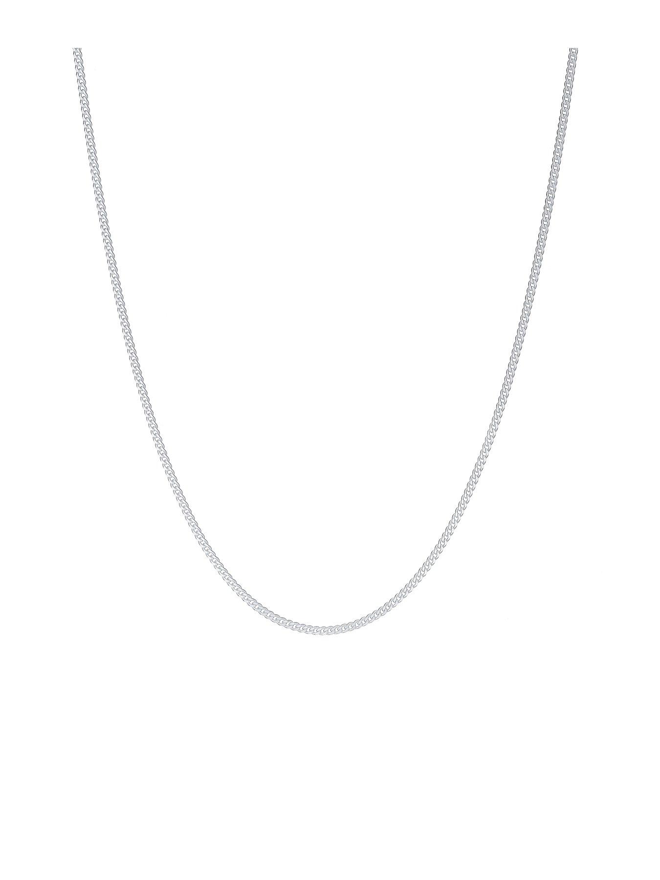 H. Samuel Sterling Silver Necklace. 22 Inch Dainty Curb Chain