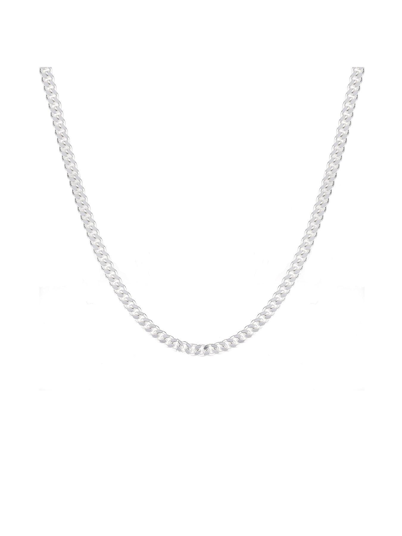 Image 2 of 4 of H. Samuel Sterling Silver Necklace. 24 Inch 3mm Curb Chain