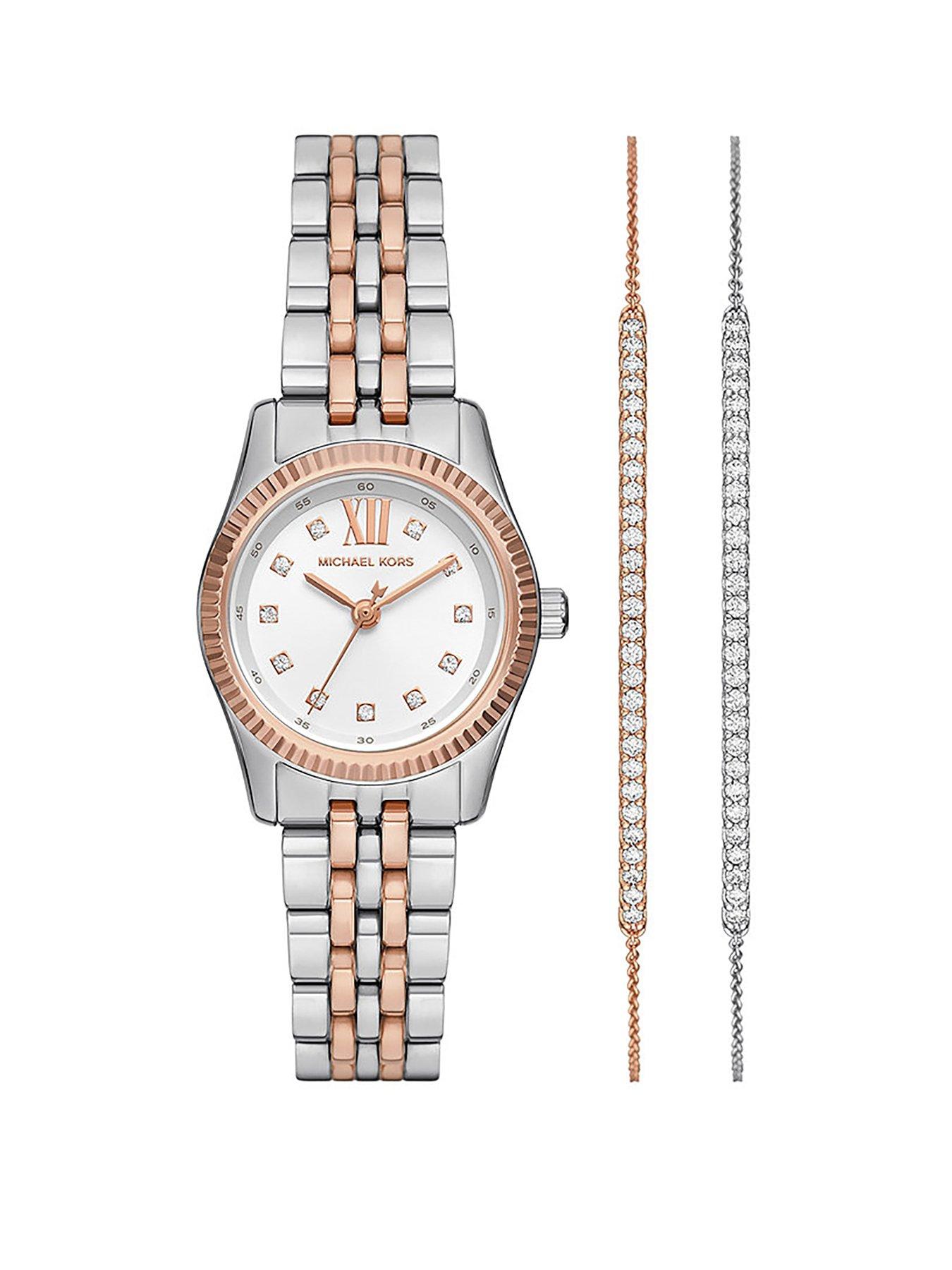 Michael kors lexington watch two tone deals