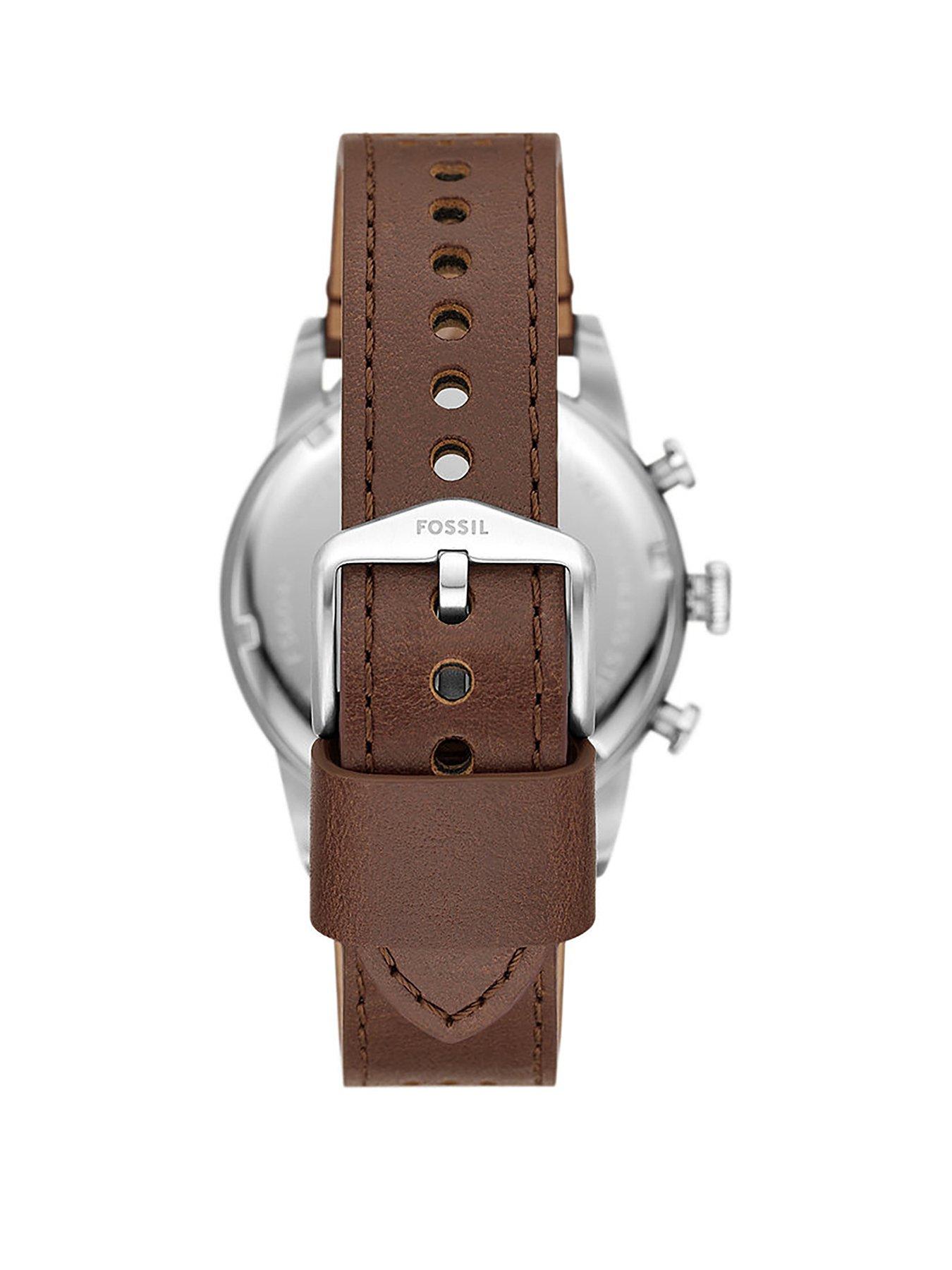 Sport Tourer Chronograph Brown LiteHide Leather Watch
