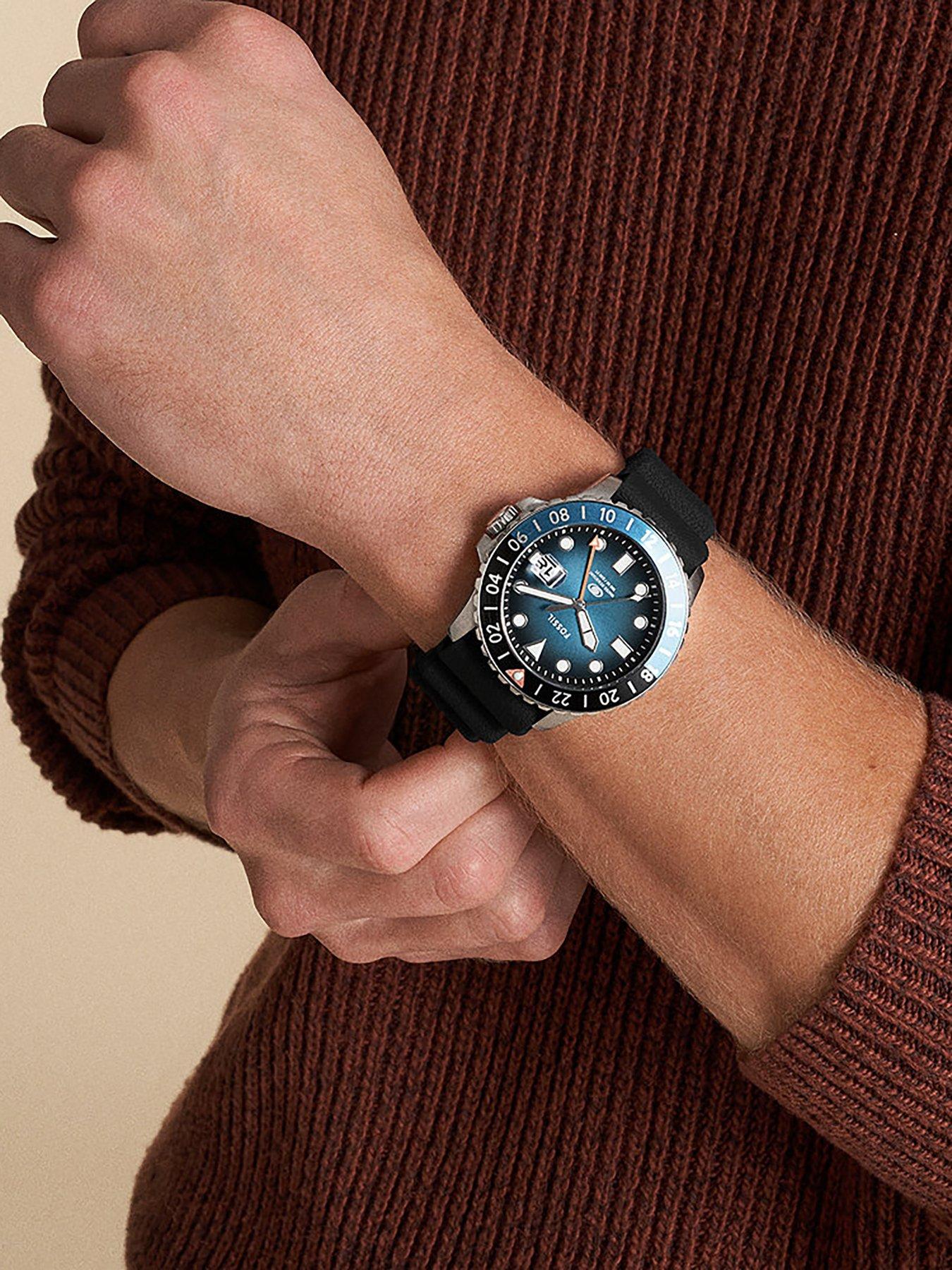 Silicone new arrivals fossil watch