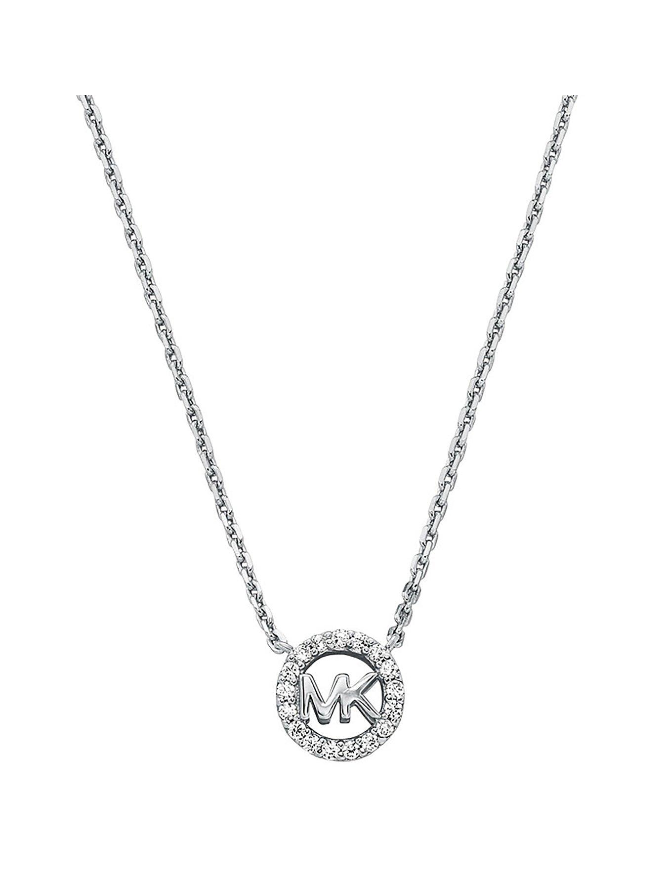 undefined Sterling Silver Logo Pendant Necklace