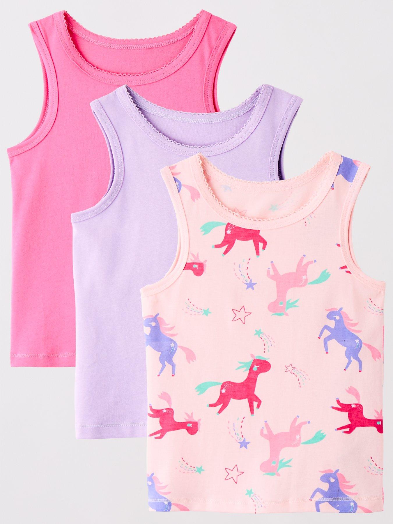 Everyday Girls 3 Pack Unicorn Vest Set - Multi | Very