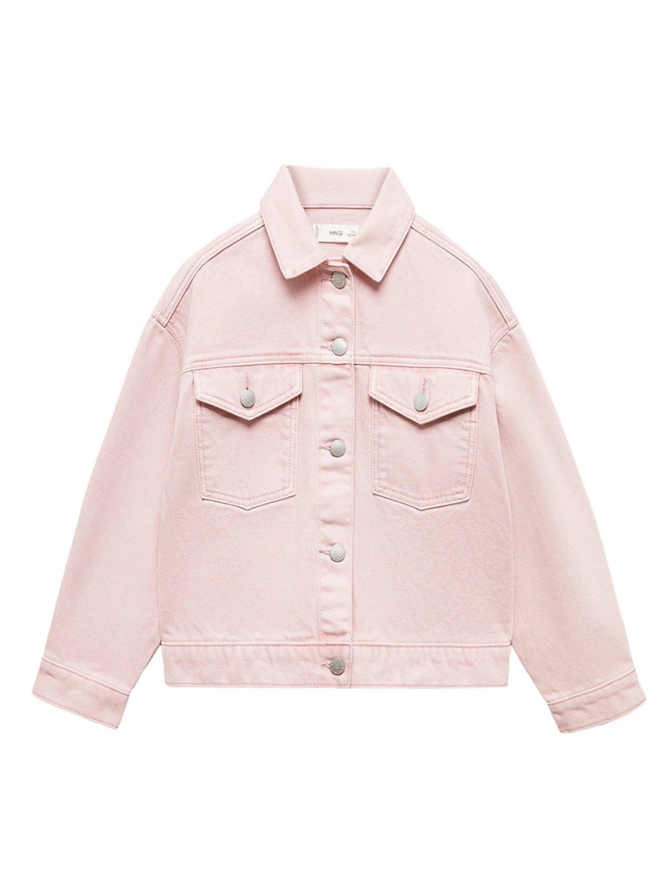 Girls coloured deals denim jacket