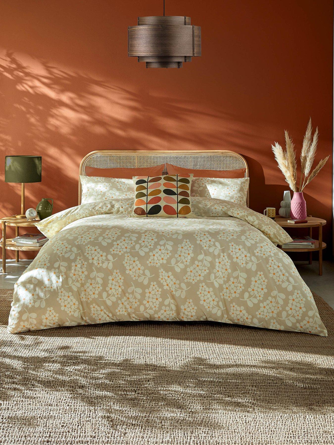 Product photograph of Orla Kiely Wisteria 100 Cotton Percale Duvet Cover Set from very.co.uk