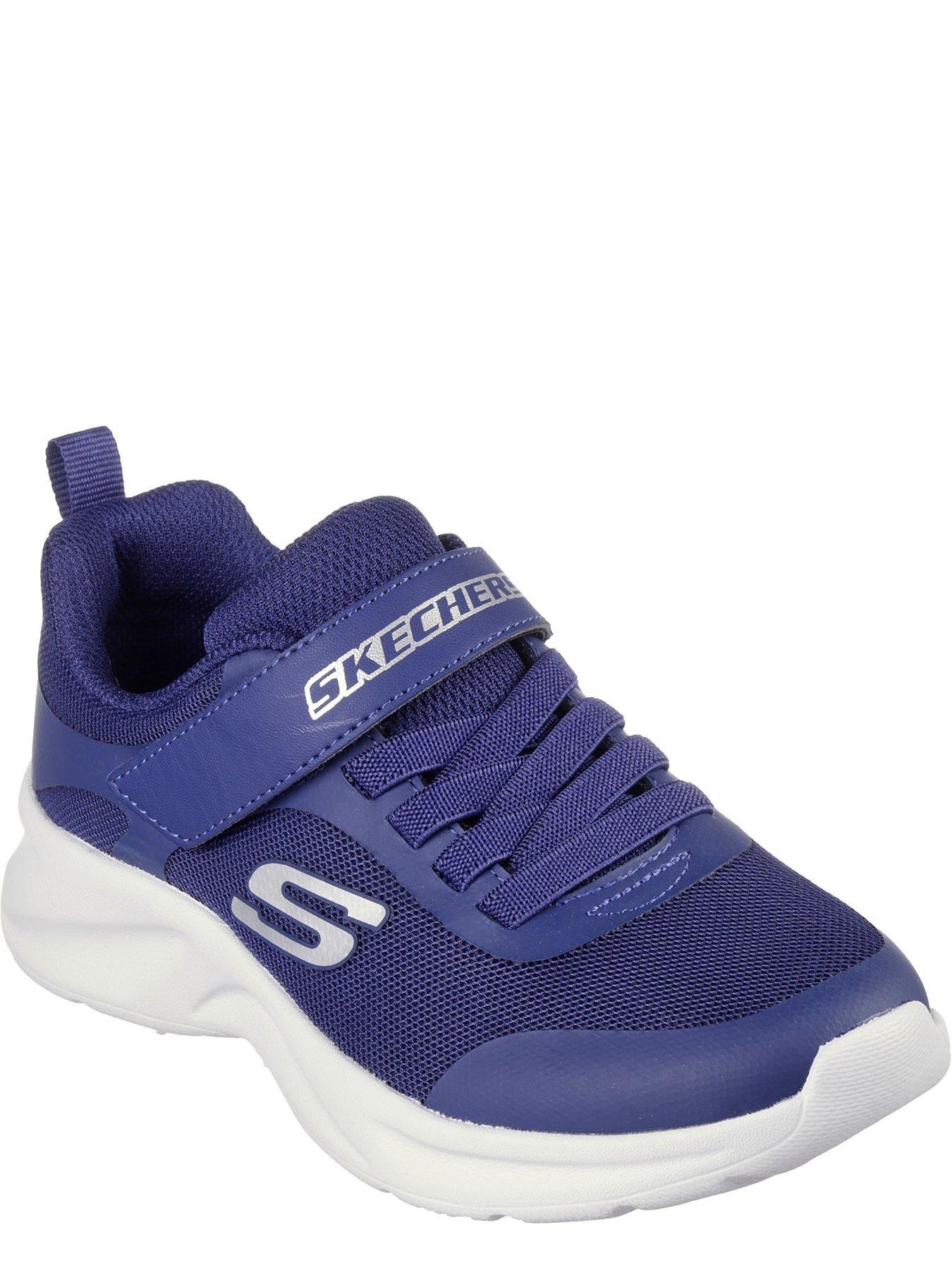 Skechers Junior Girls Dynamatic Trainer Navy Very