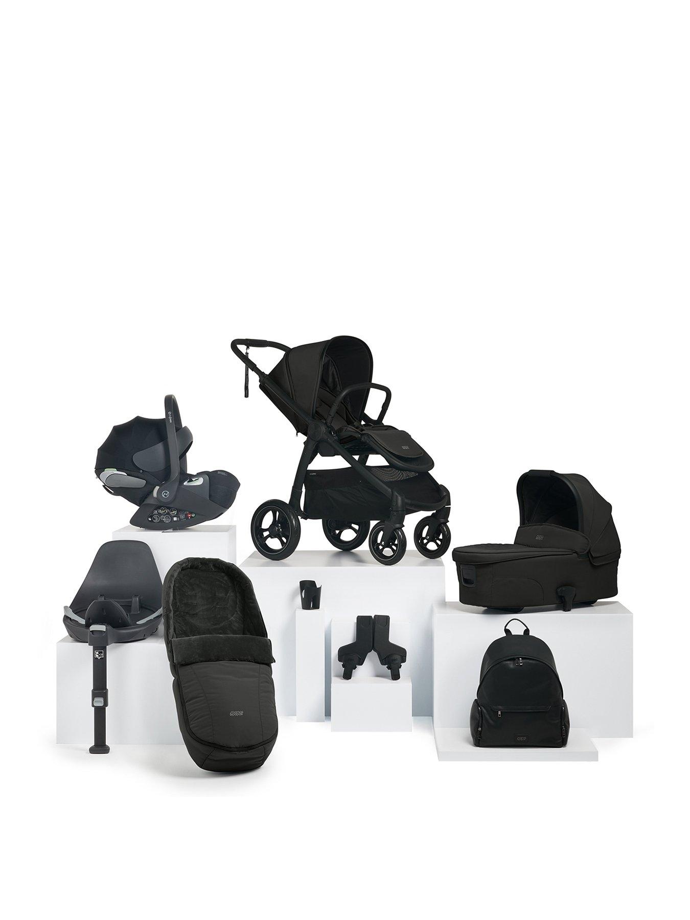 Mamas Papas Ocarro Oasis Complete Kit Inc Pushchair Carrycot Adaptors Cupholder Bag Footmuff Cloud T Isofix Base Very