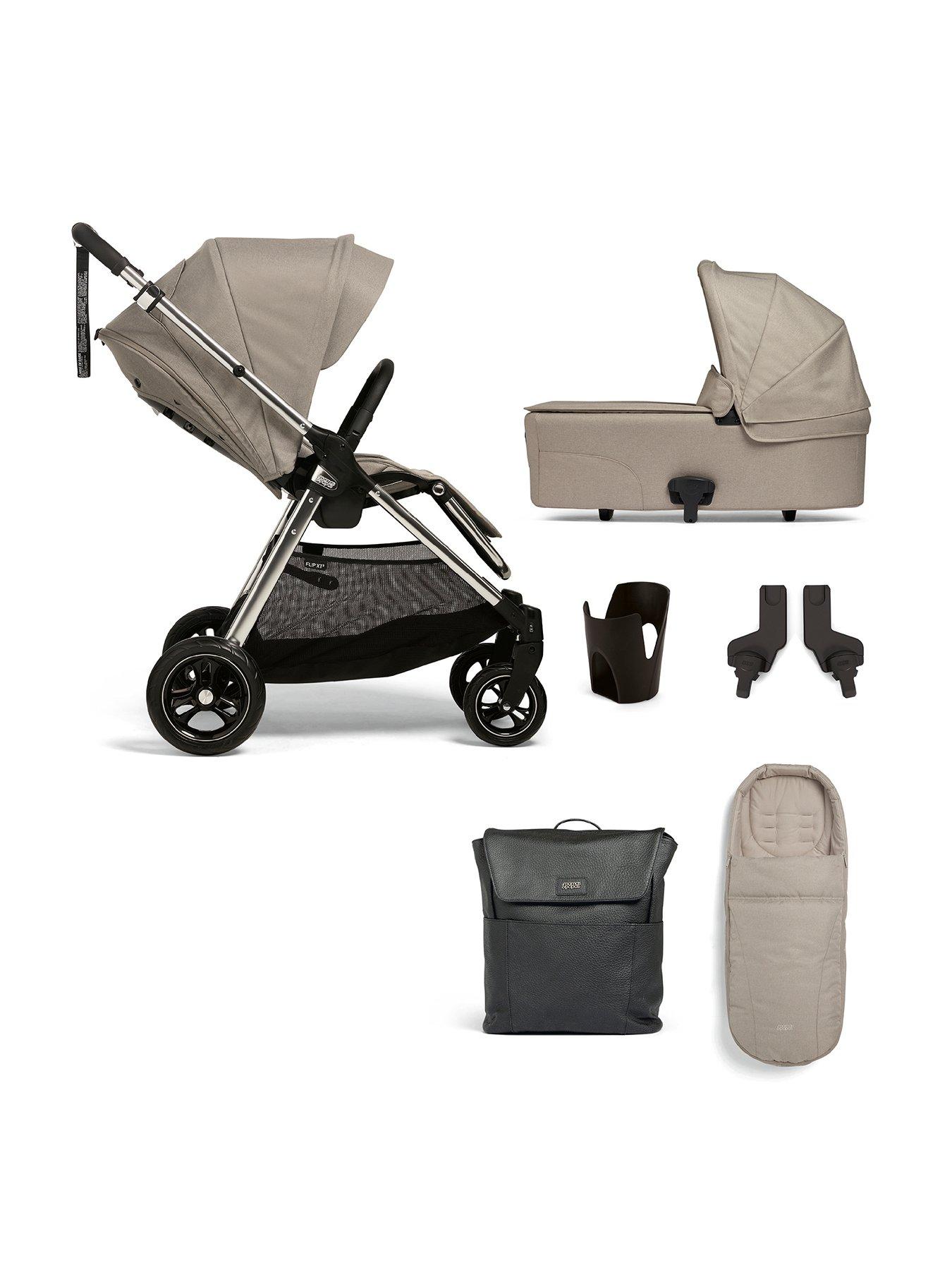 undefined Flip XT3 Fawn Essential Kit (Inc Pushchair, Carrycot, Adaptors, Cupholder, Bag, Footmuff)