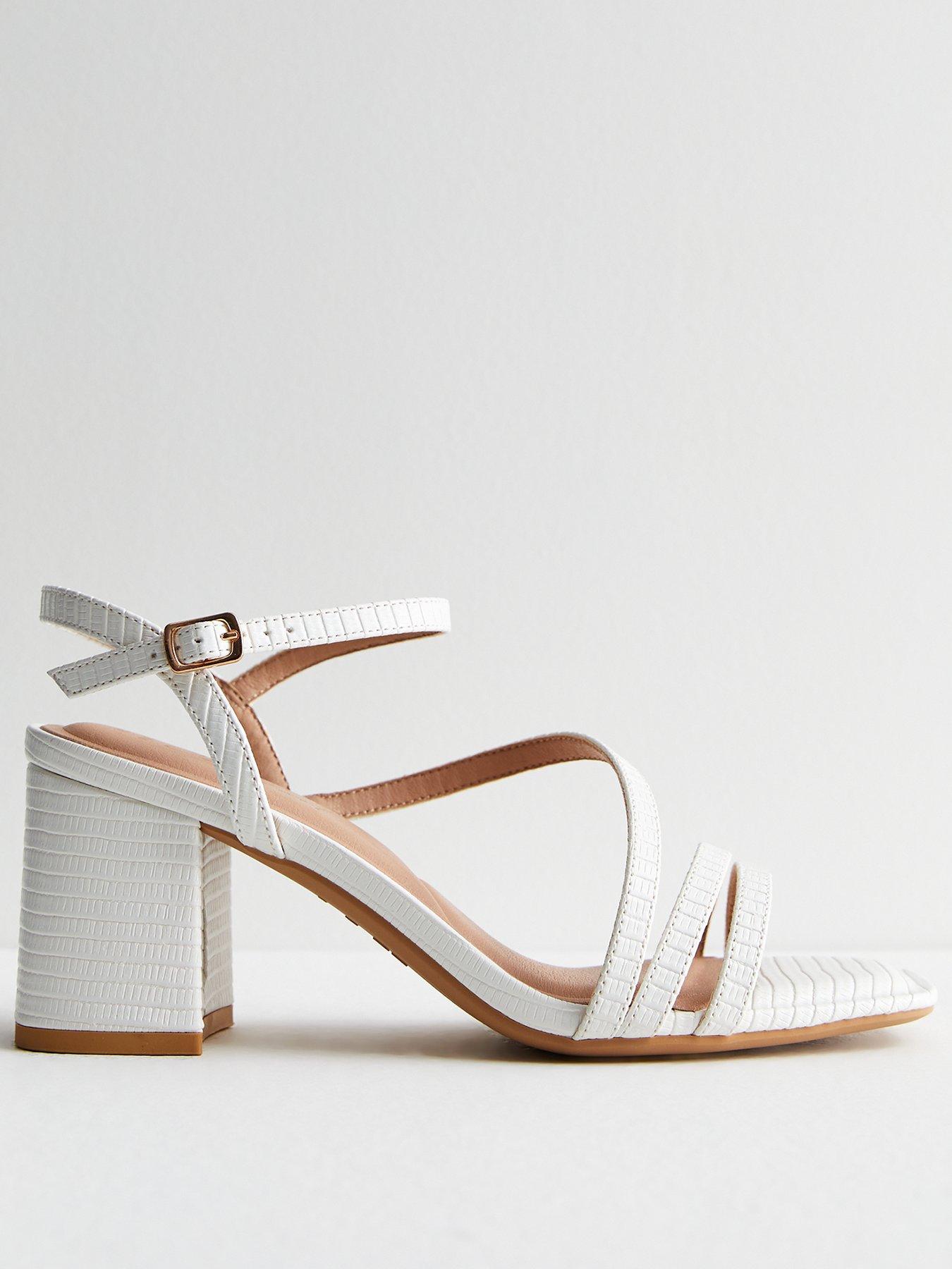 New look white strappy sandals hotsell