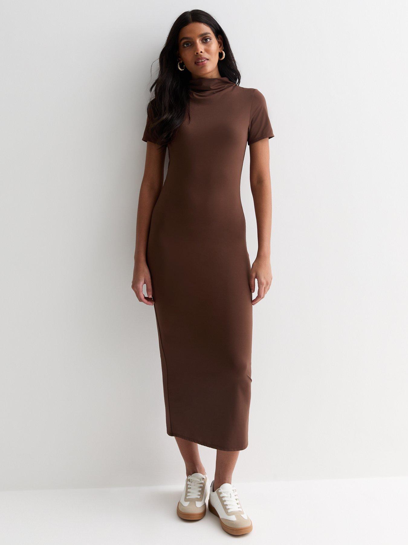 Brown, This Month, Dresses, Women