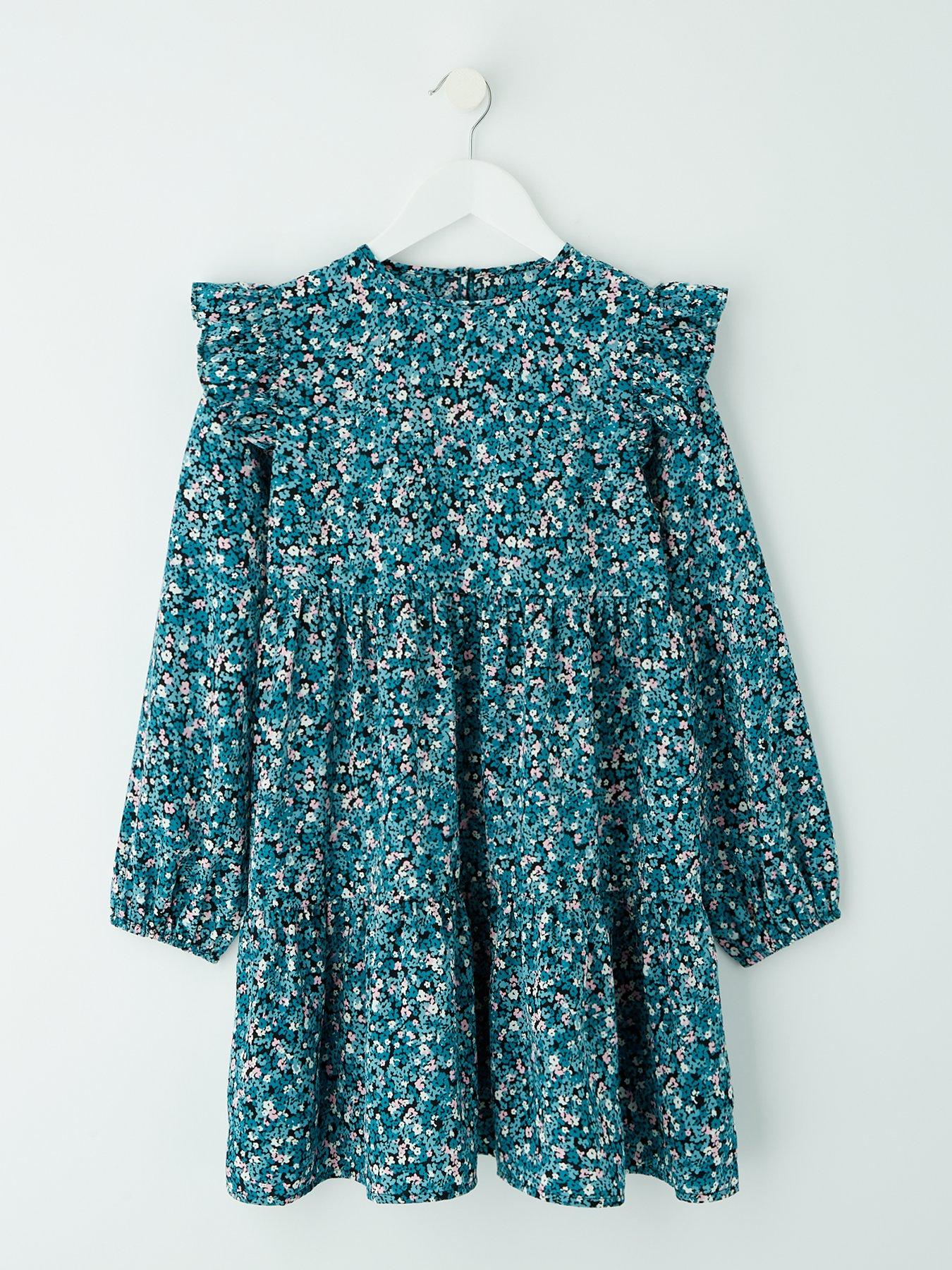 undefined Girls Floral Tiered Dress