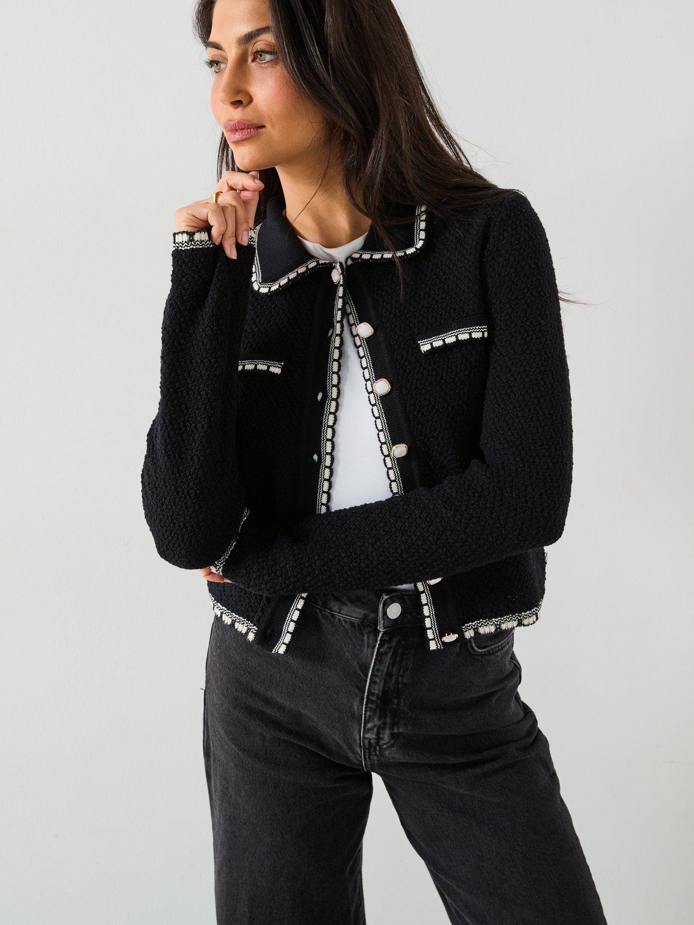 Image 4 of 6 of New Look Washed Black Adalae High-waist Wide Leg Jeans