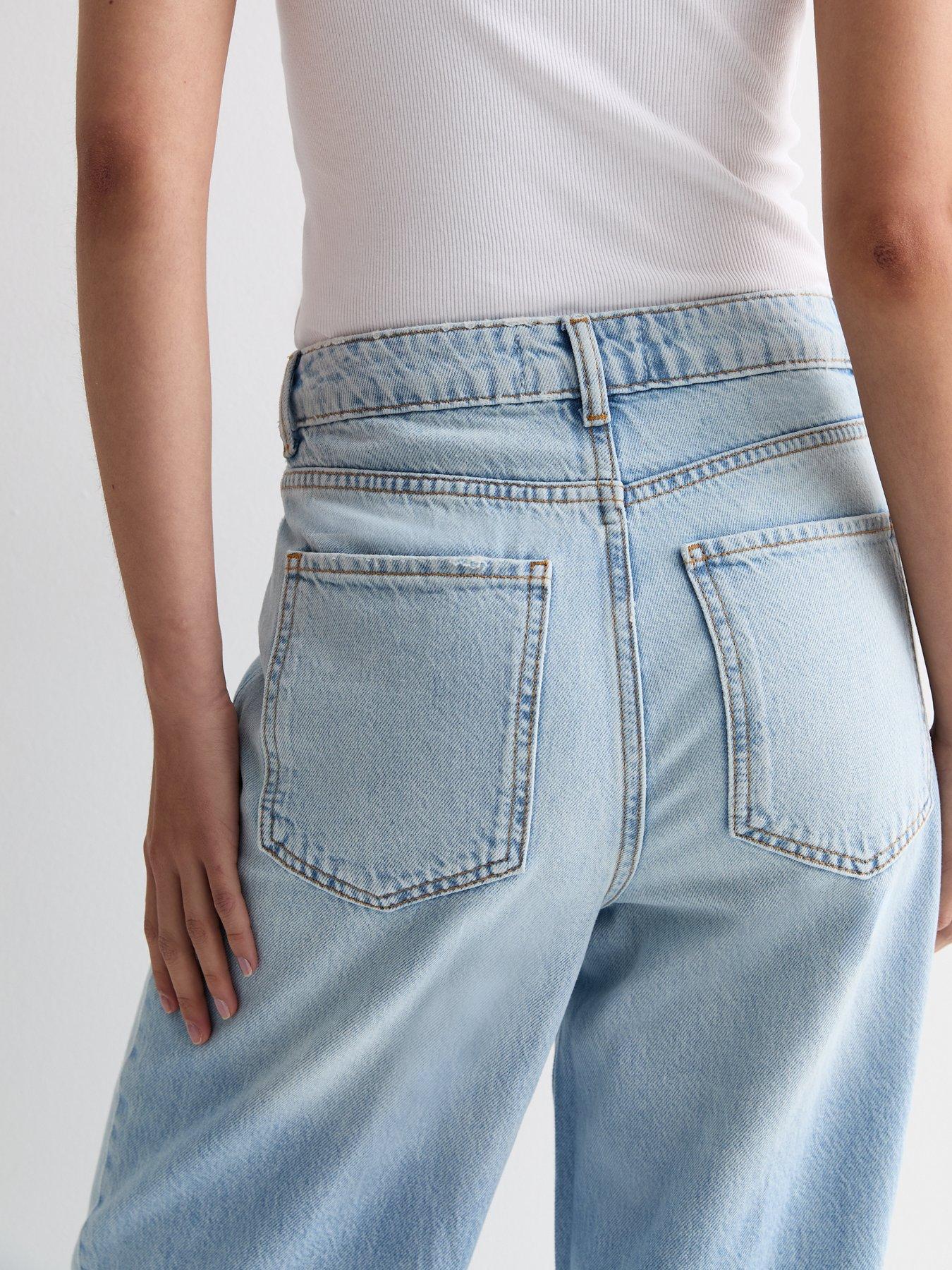 New Look Pale Blue High Waist Adalae Wide Leg Jeans | Very.co.uk