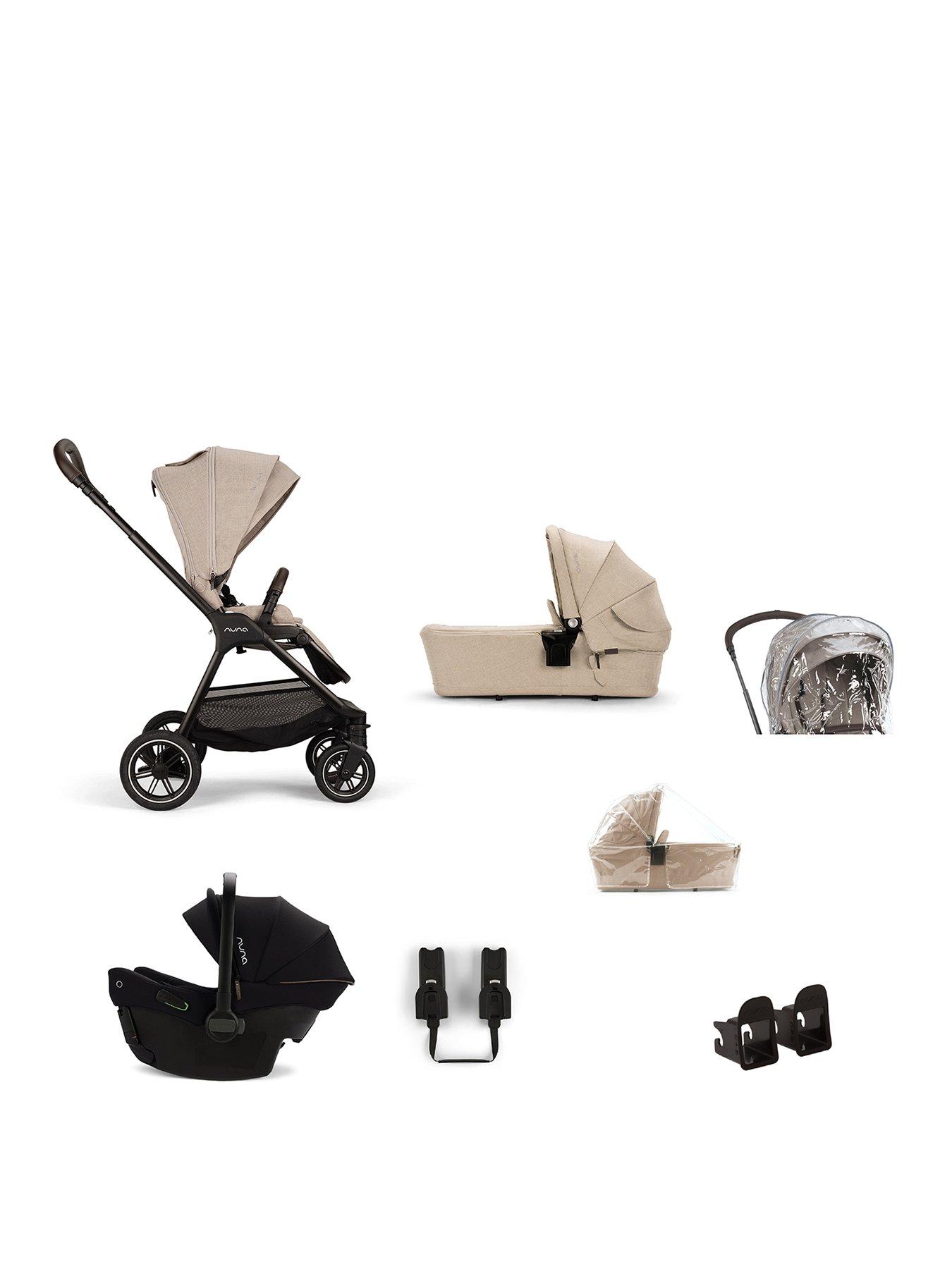 Nuna TRIV Next Urbn Bundle with PIPA urbn Car Seat - Biscotti