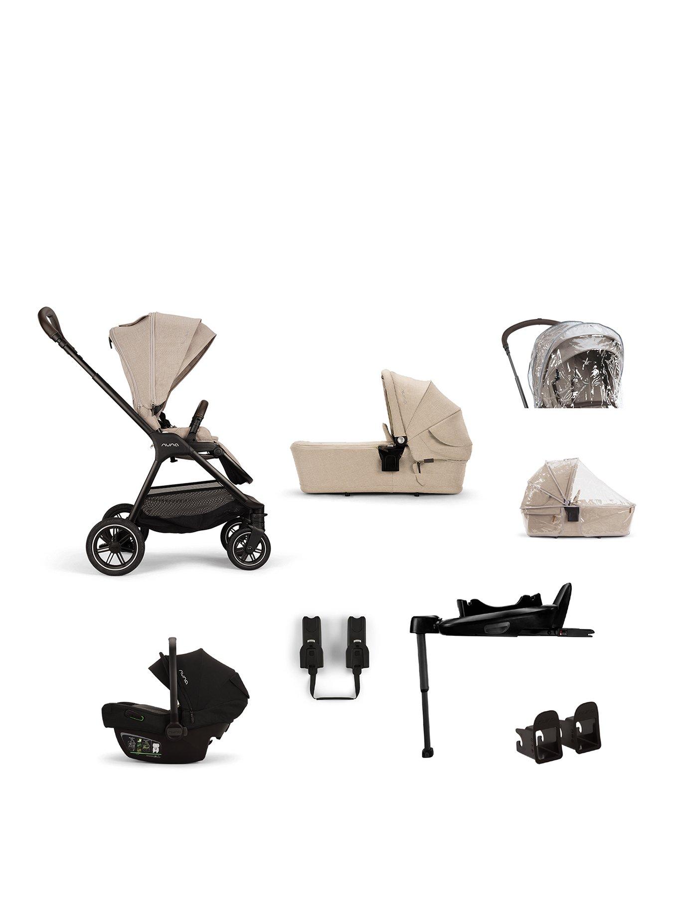 Nuna TRIV next Generation PIPA Bundle with PIPA next Car Seat - Biscotti