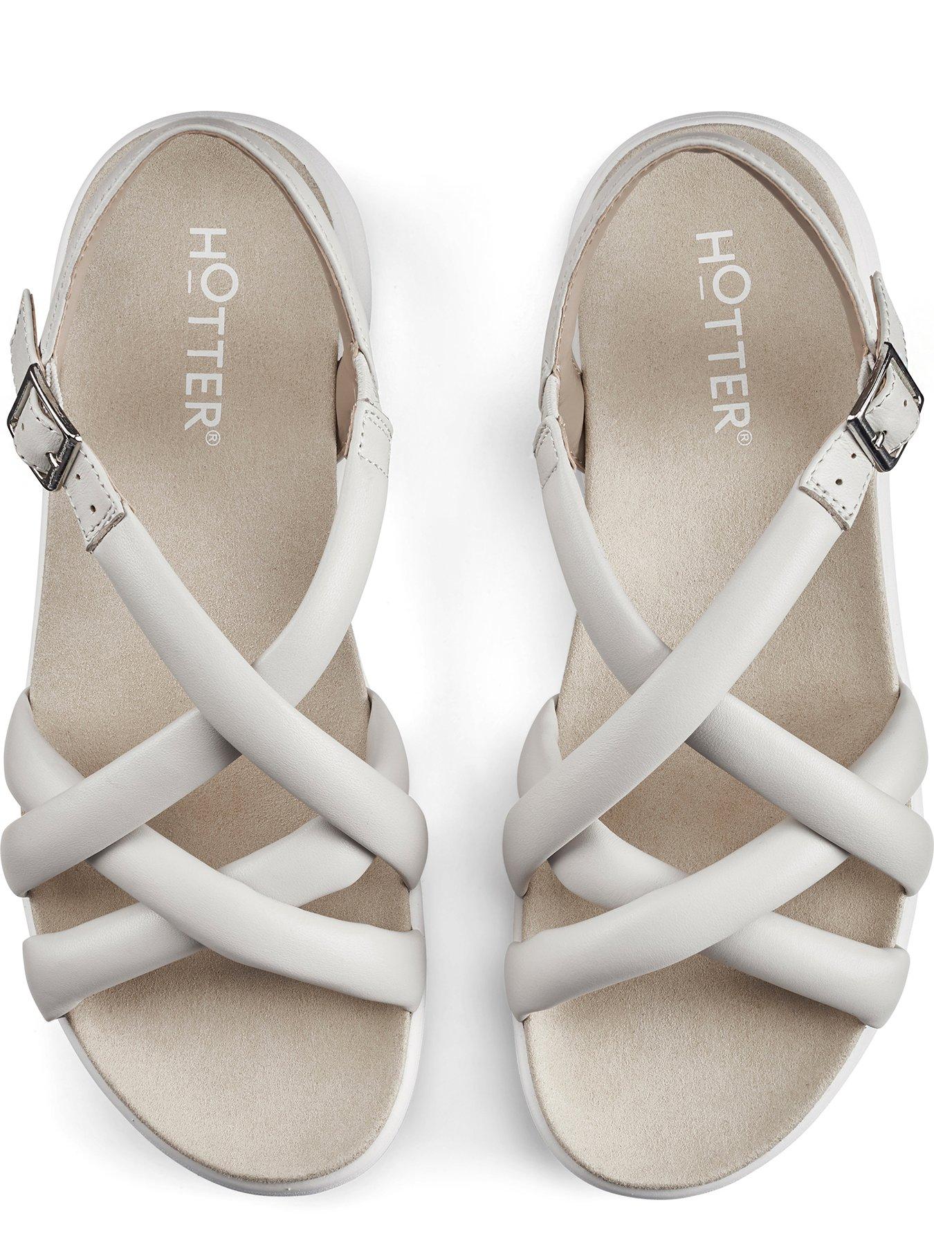 Sandals at hotter store