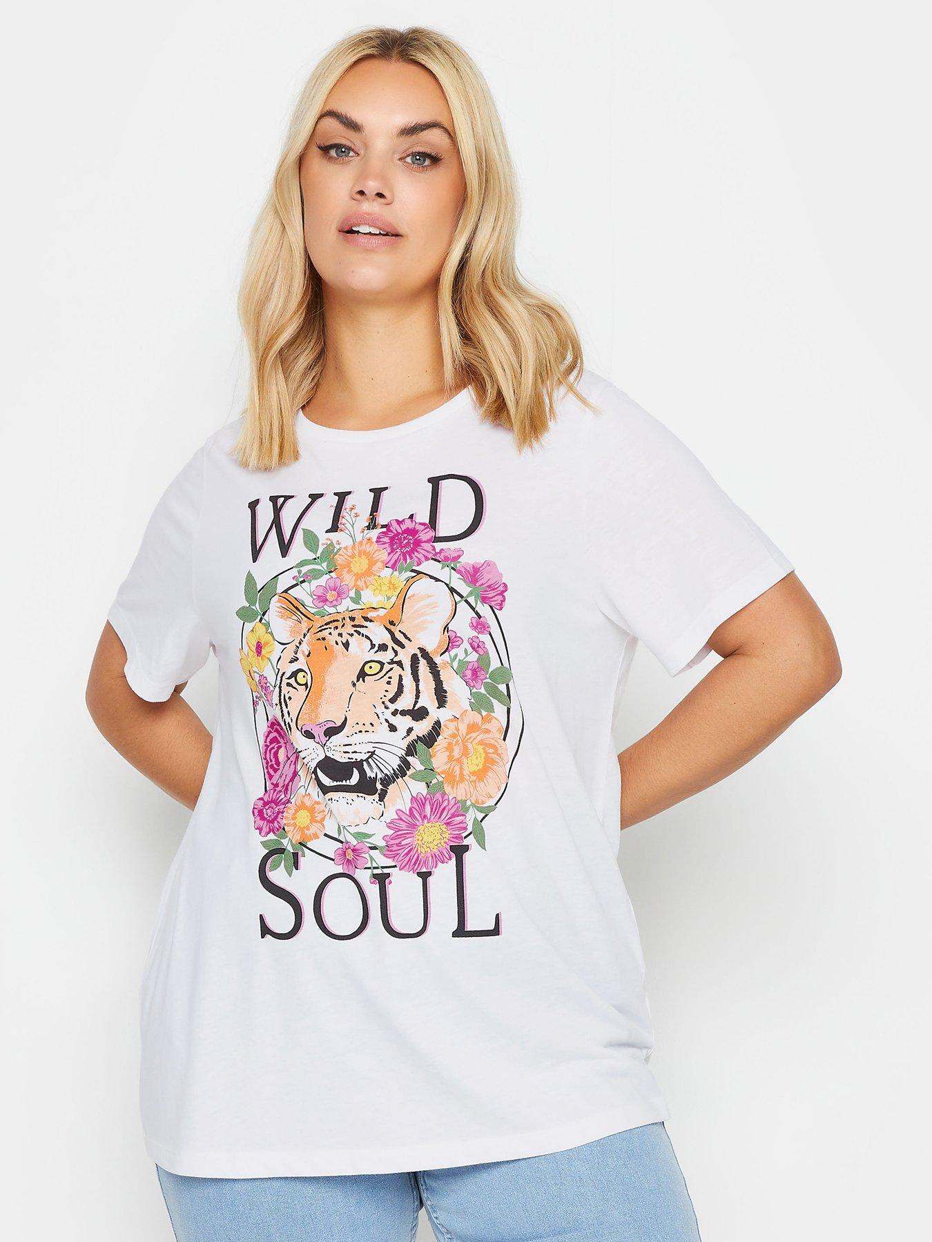 undefined Curve New Set In Sleeve T-shirt - Front Print Wild Soul