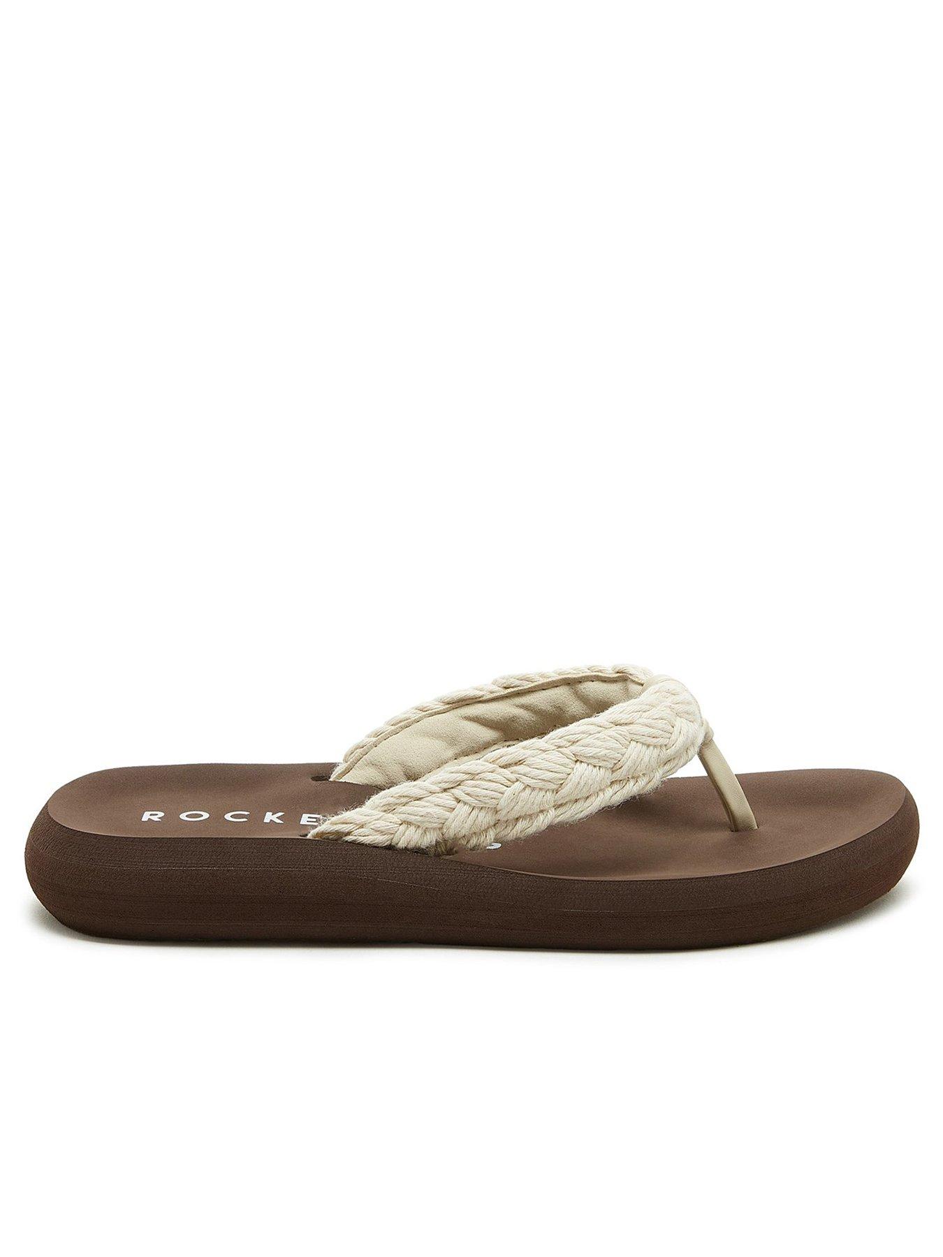 Rocket Dog Sunset Cord Toe Post Braided Sandals - Natural