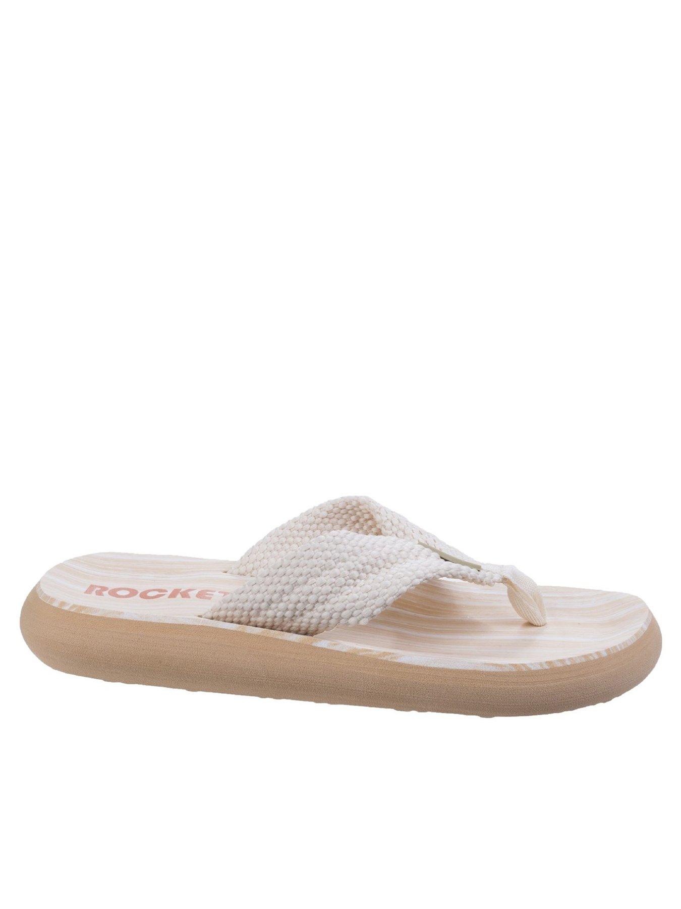 Rocket Dog Spotlight Toe Post Webbing Sandals - Double Cream