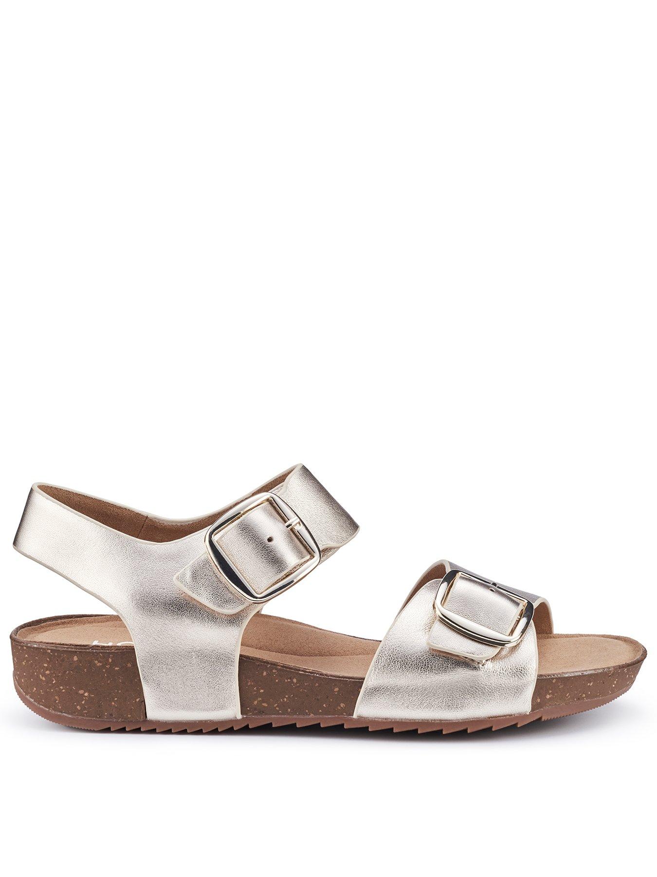 undefined Tourist Ii Leather Sandal - Gold