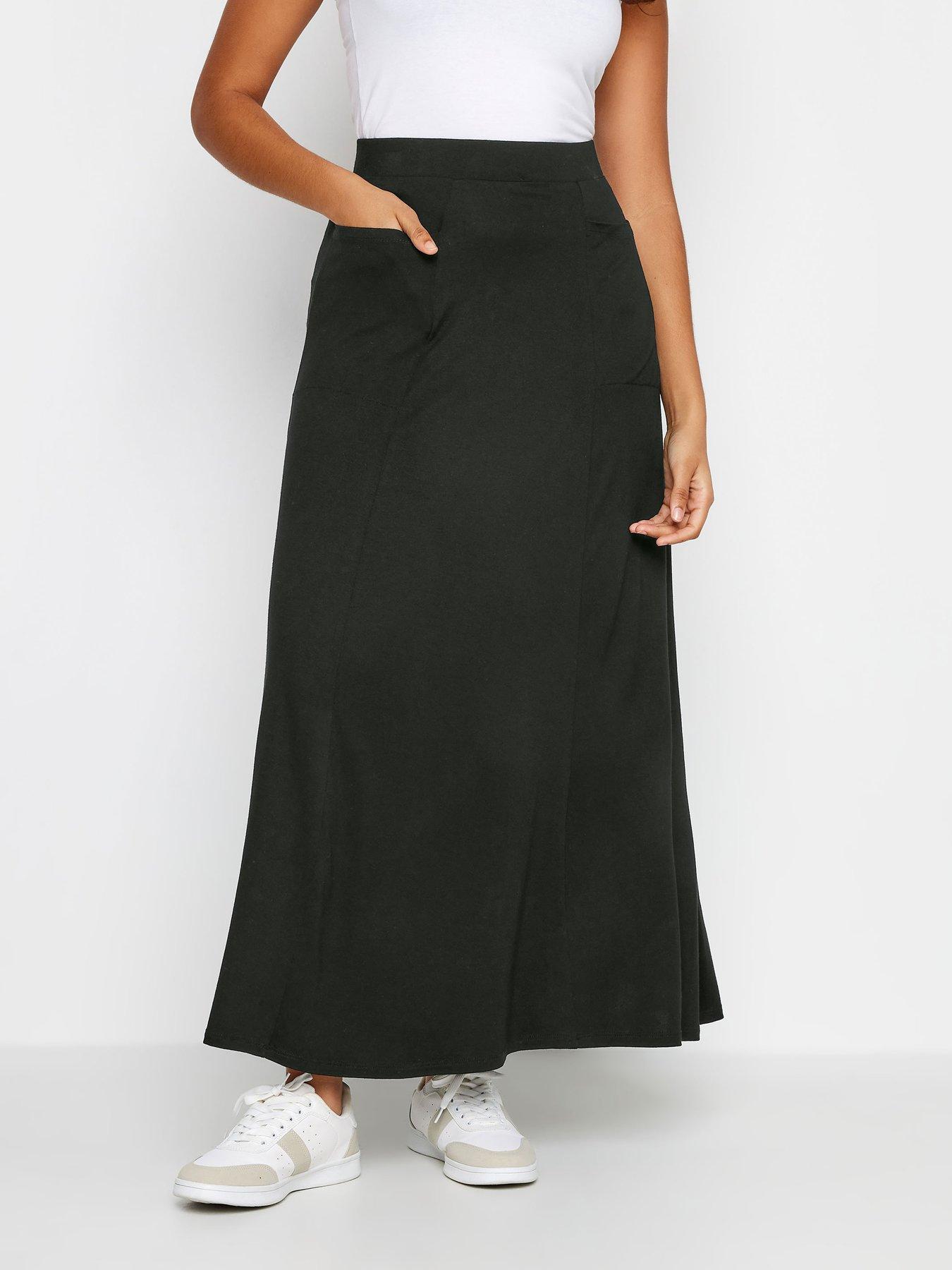 Petite black maxi skirt uk best sale