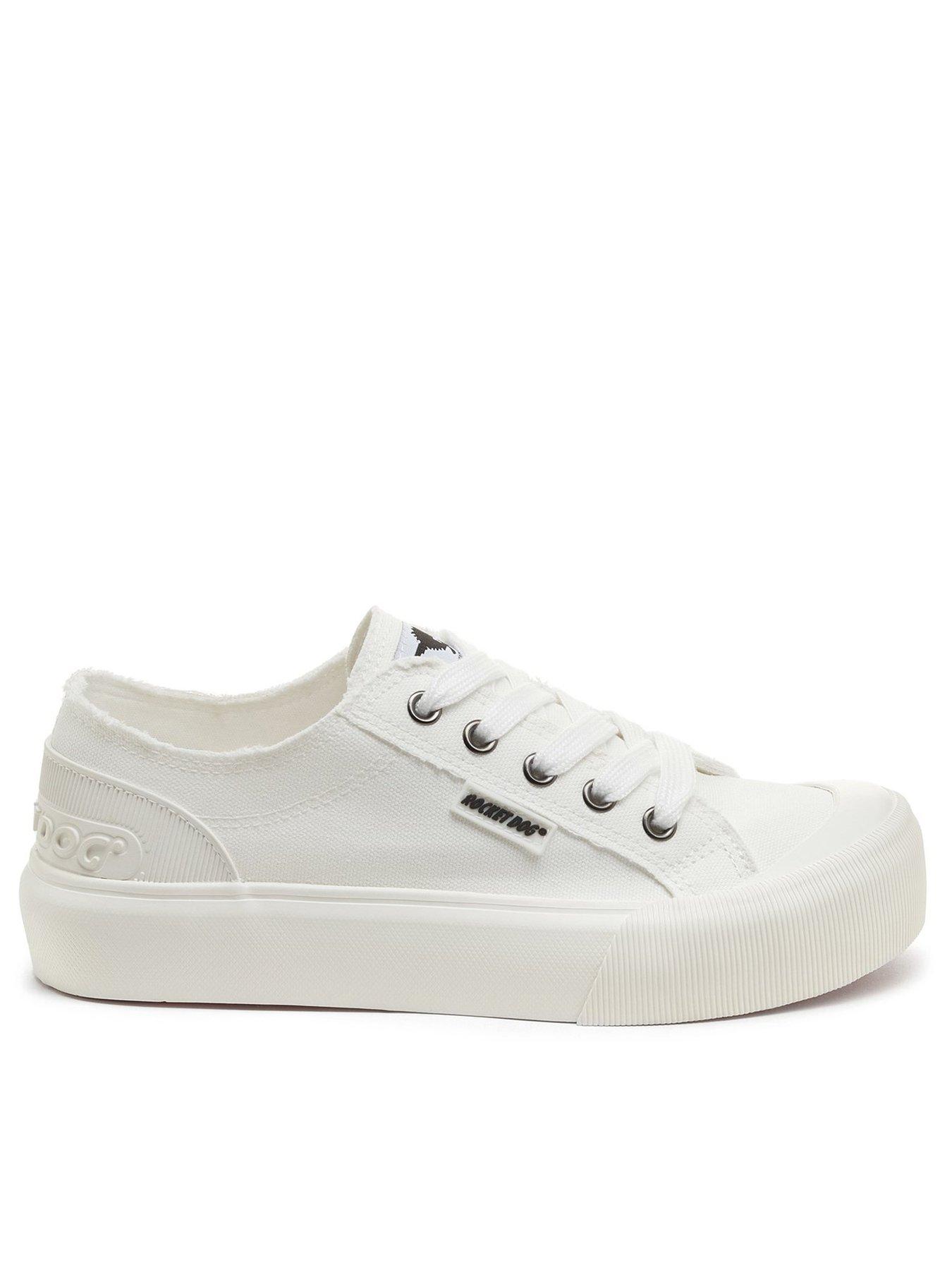 rocket-dog-jazzin-plus-lace-up-plimsolls-white