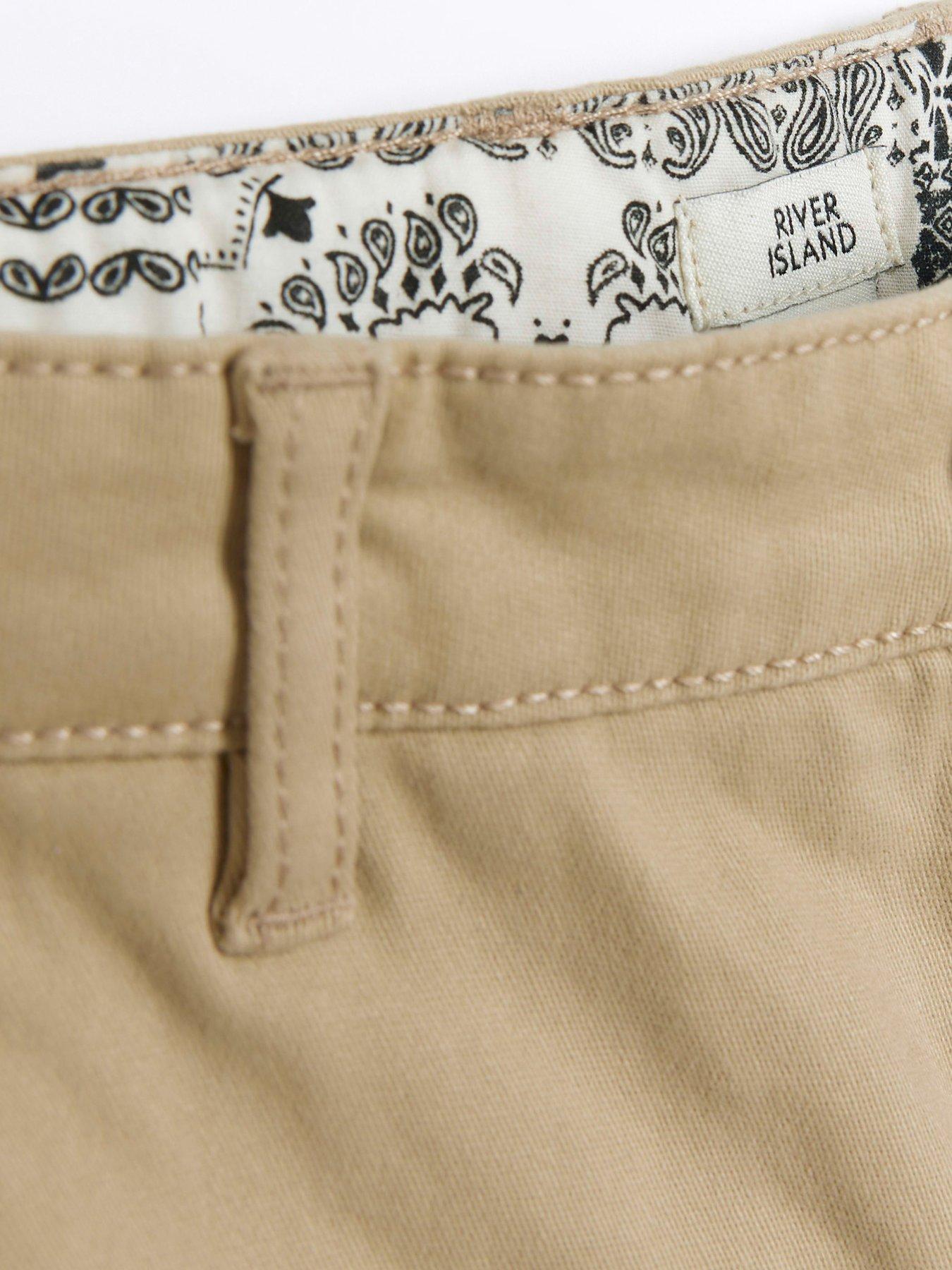Short Cargo Beige River Island – Garçon 3-4 Ans – Coton – Très Bon état