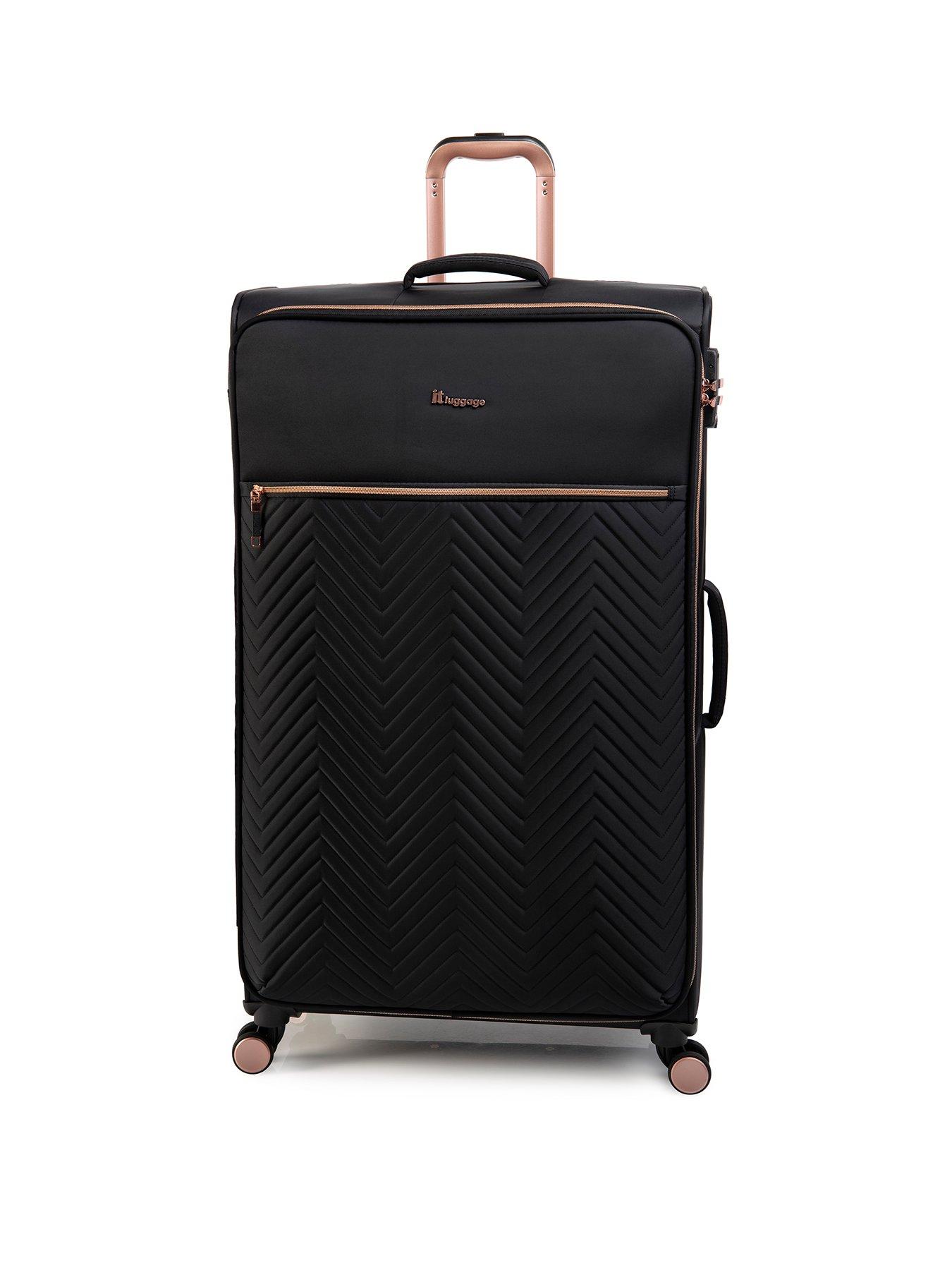 undefined Bewitching X-Large Expandable Suitcase with TSA Lock - Black