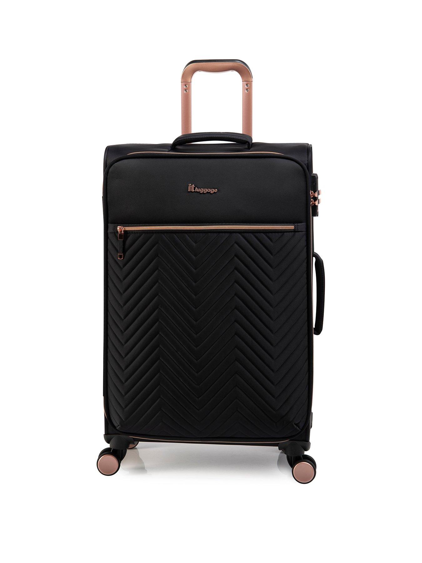 It luggage black & rose store gold trim 22 inch cabin case