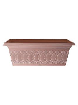 Product photograph of Durham Window Box - Cloudy Terracotta 24 from very.co.uk